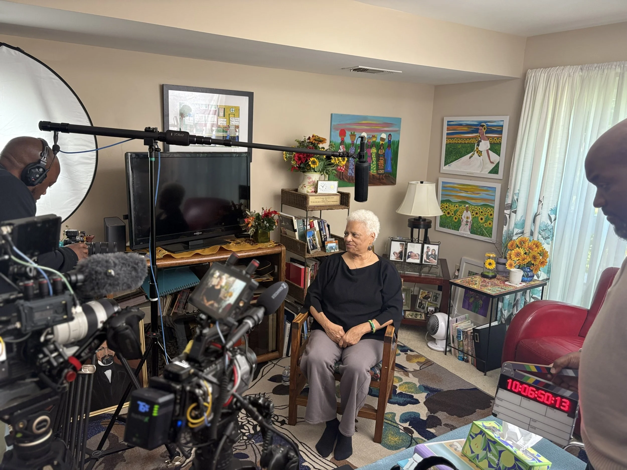 Documentary interview setup: Gaffing and Grip