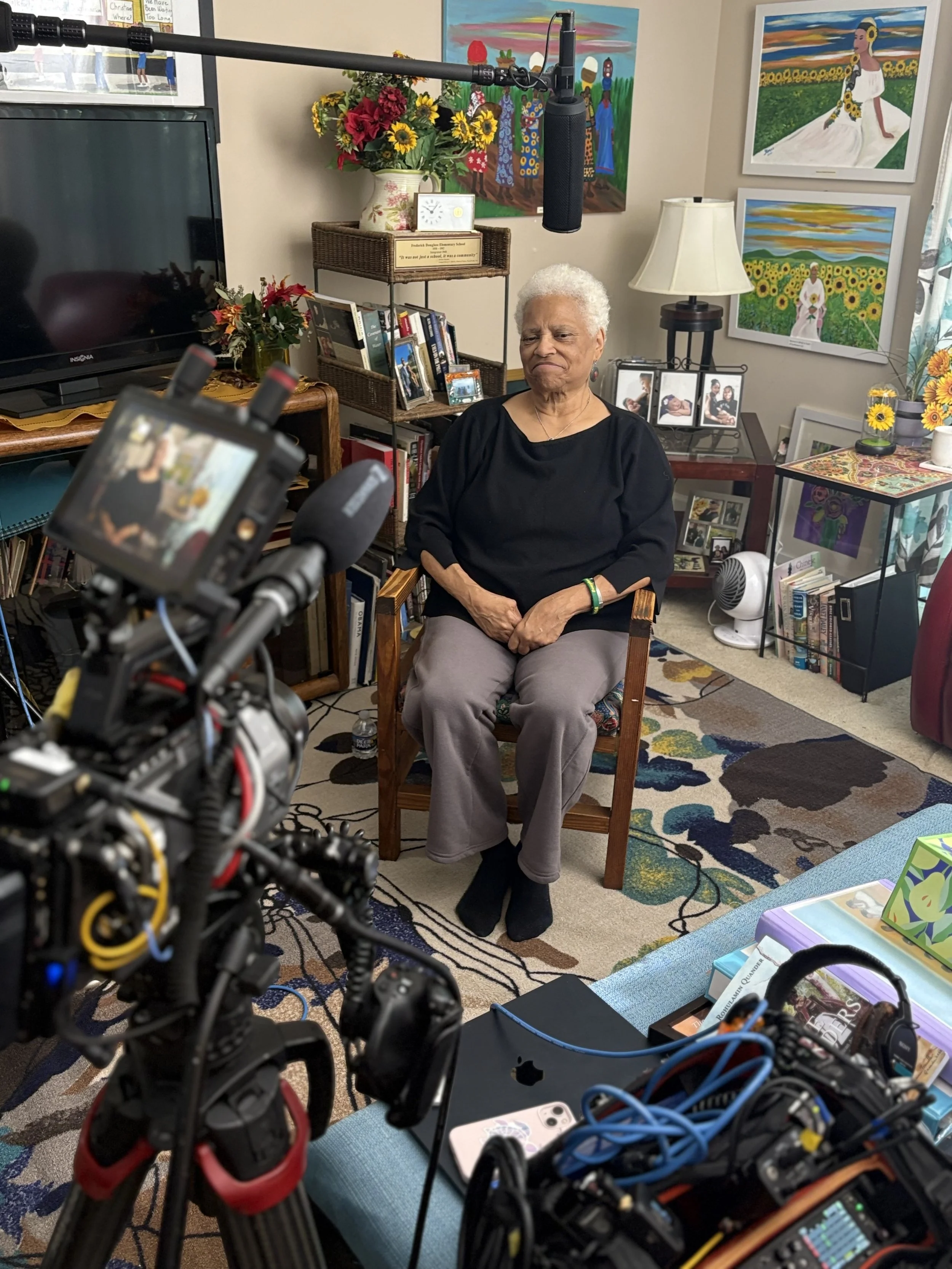 Documentary interview setup: Gaffing and Grip
