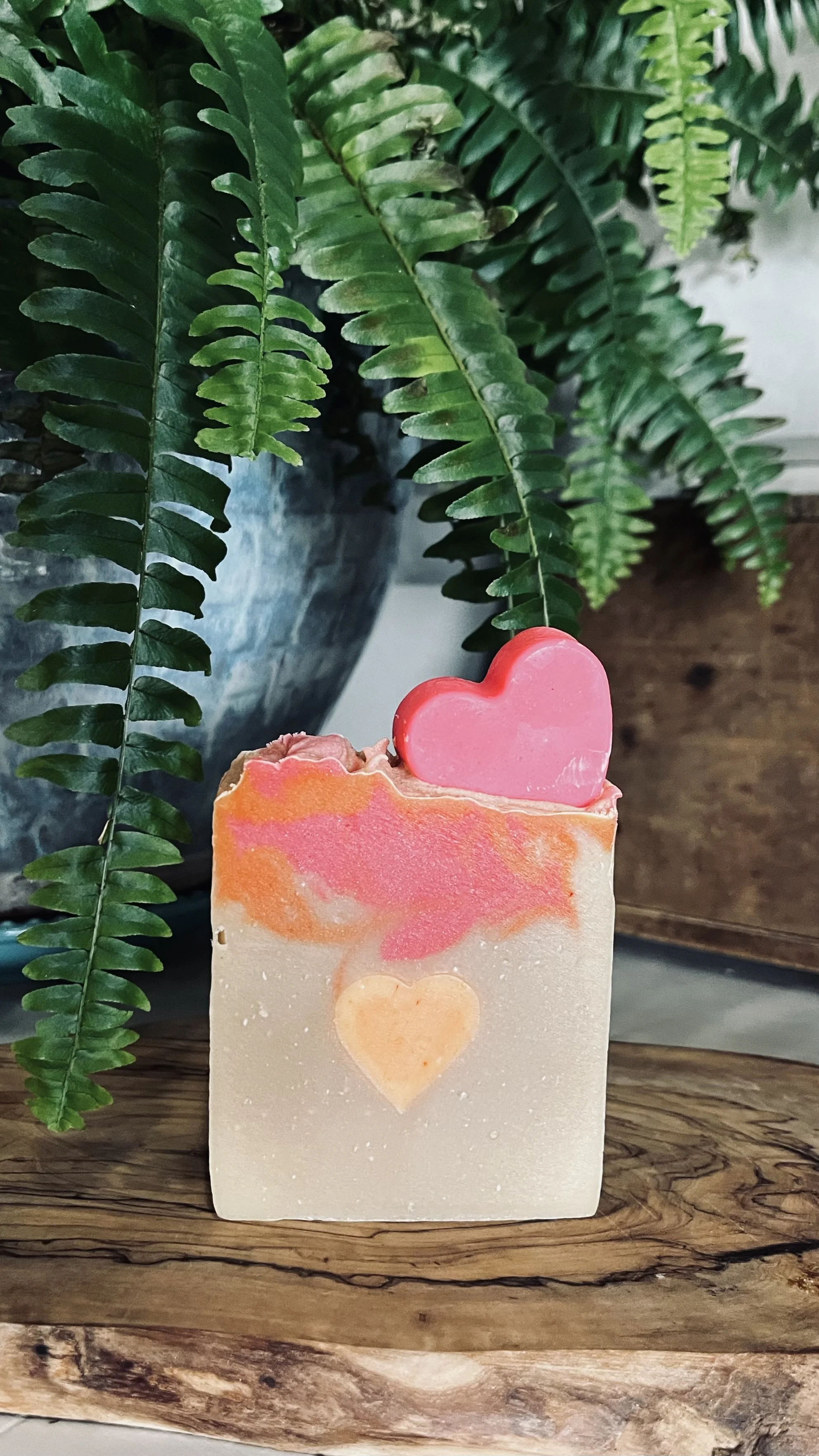 Tallow & Goat Milk Bar Soap- Hearts & Flowers