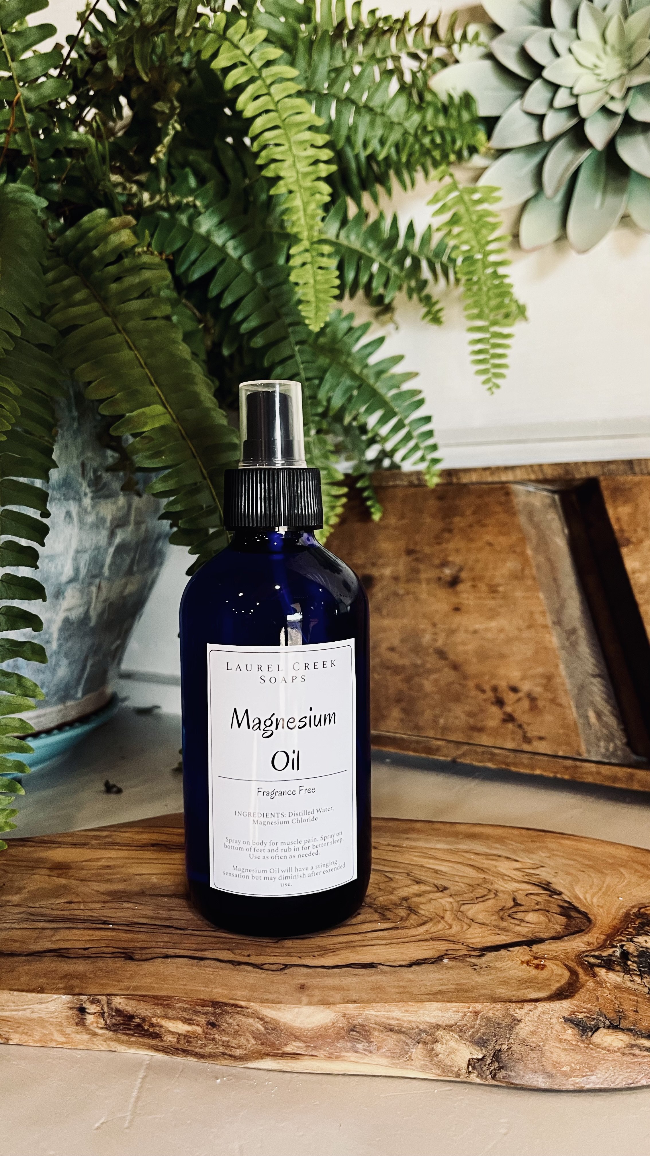 Magnesium Oil - 4 oz glass spray bottle