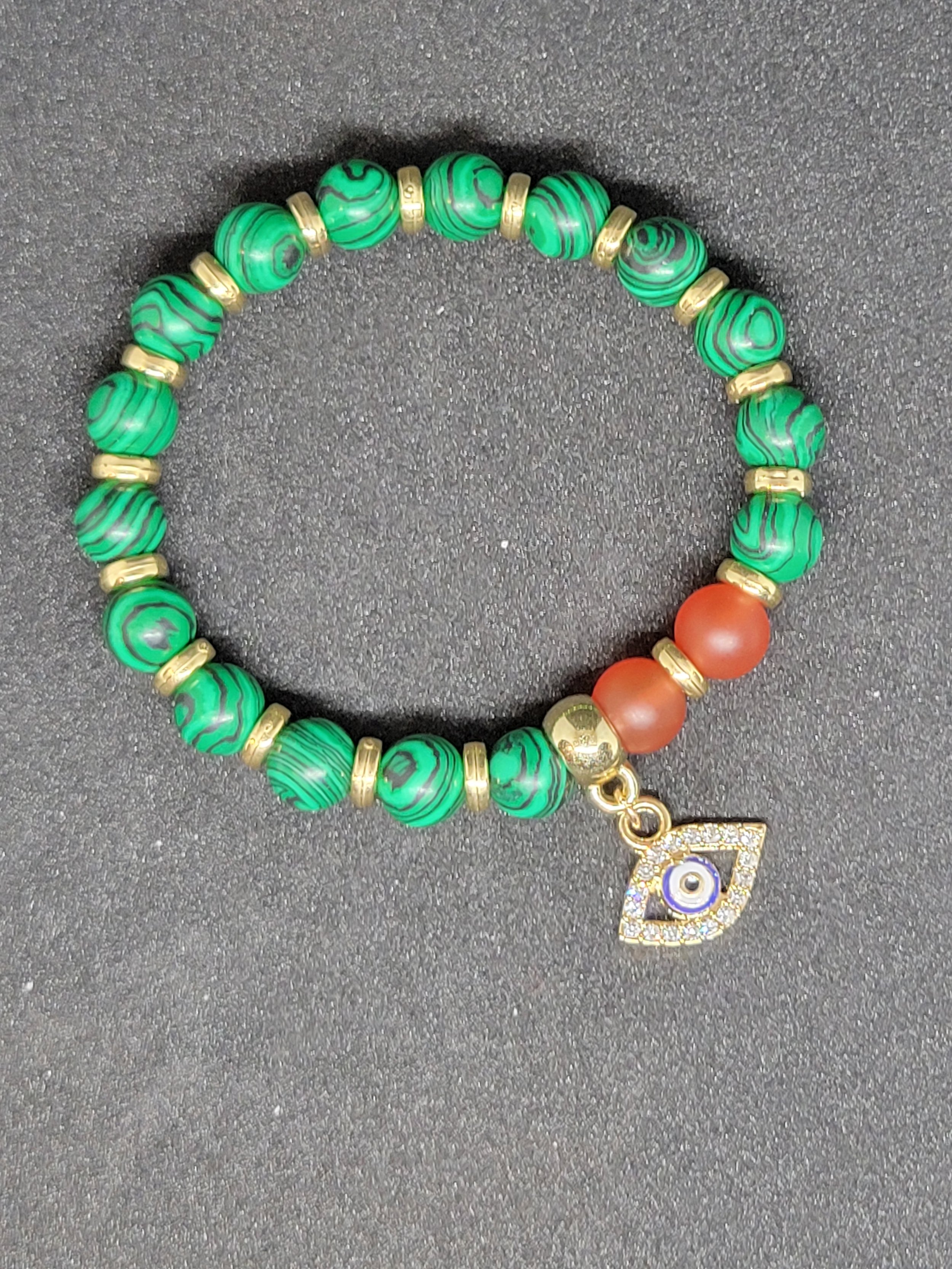 Malachite and Carnelian