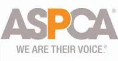 Logo of the ASPCA with the tagline 'We Are Their Voice.'