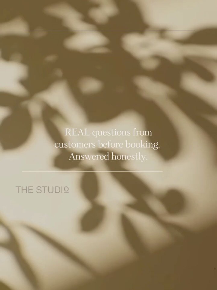 The questions that land in our DM&rsquo;s.

Didn&rsquo;t see your question here? Please send us a message, we&rsquo;d love to help you find the right fit for your shoot, class or event 🤎

#studiovibes #thestudio #michigancontentcreator #creativespac