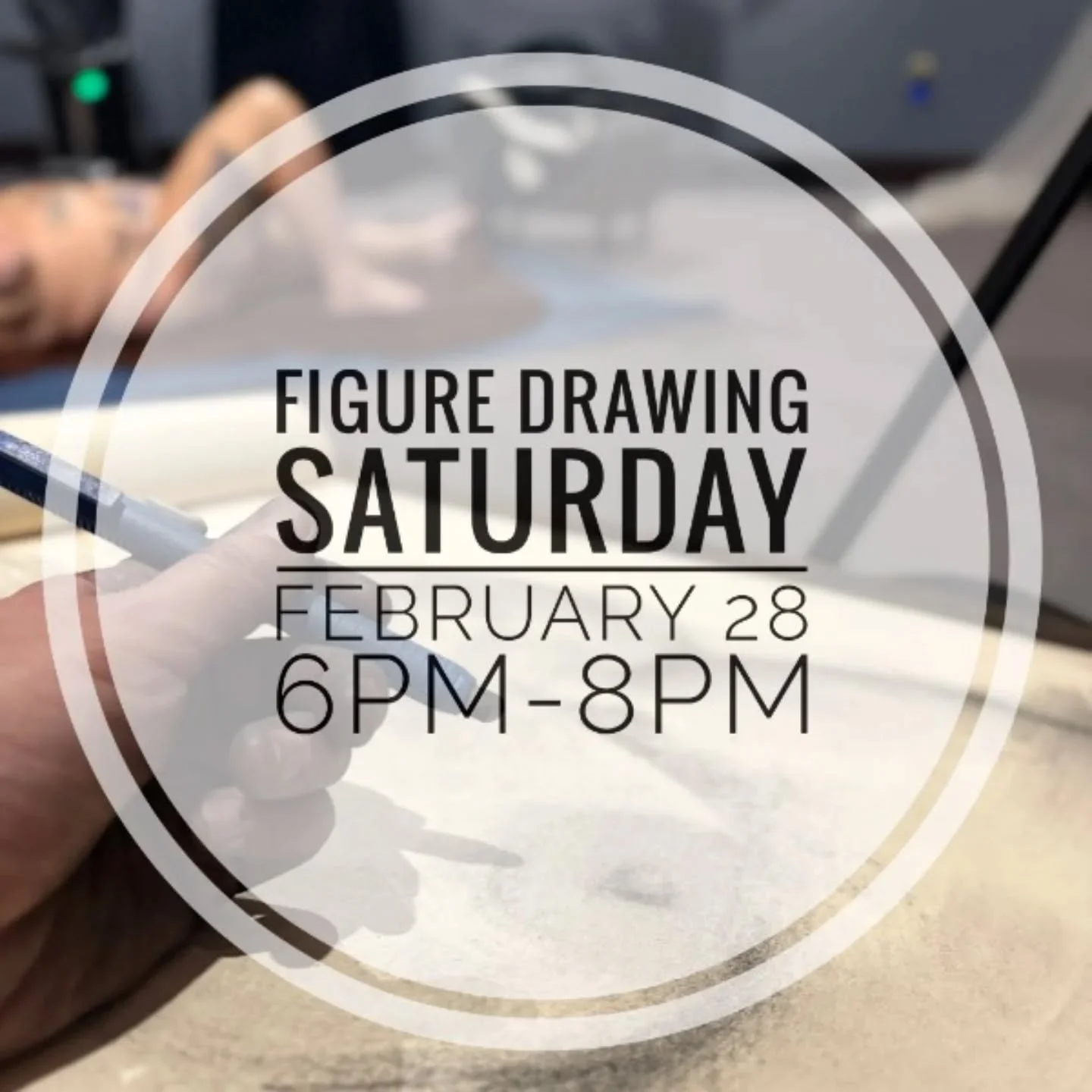 Open today until the snow starts, but looking forward to next weekend and this month's Figure Drawing At The Train Station session. Saturday, Feb 28th from 6-8 pm we'll be welcoming a new model, Amanda Frangoulis, to the gallery. Lead by Anno Artem r