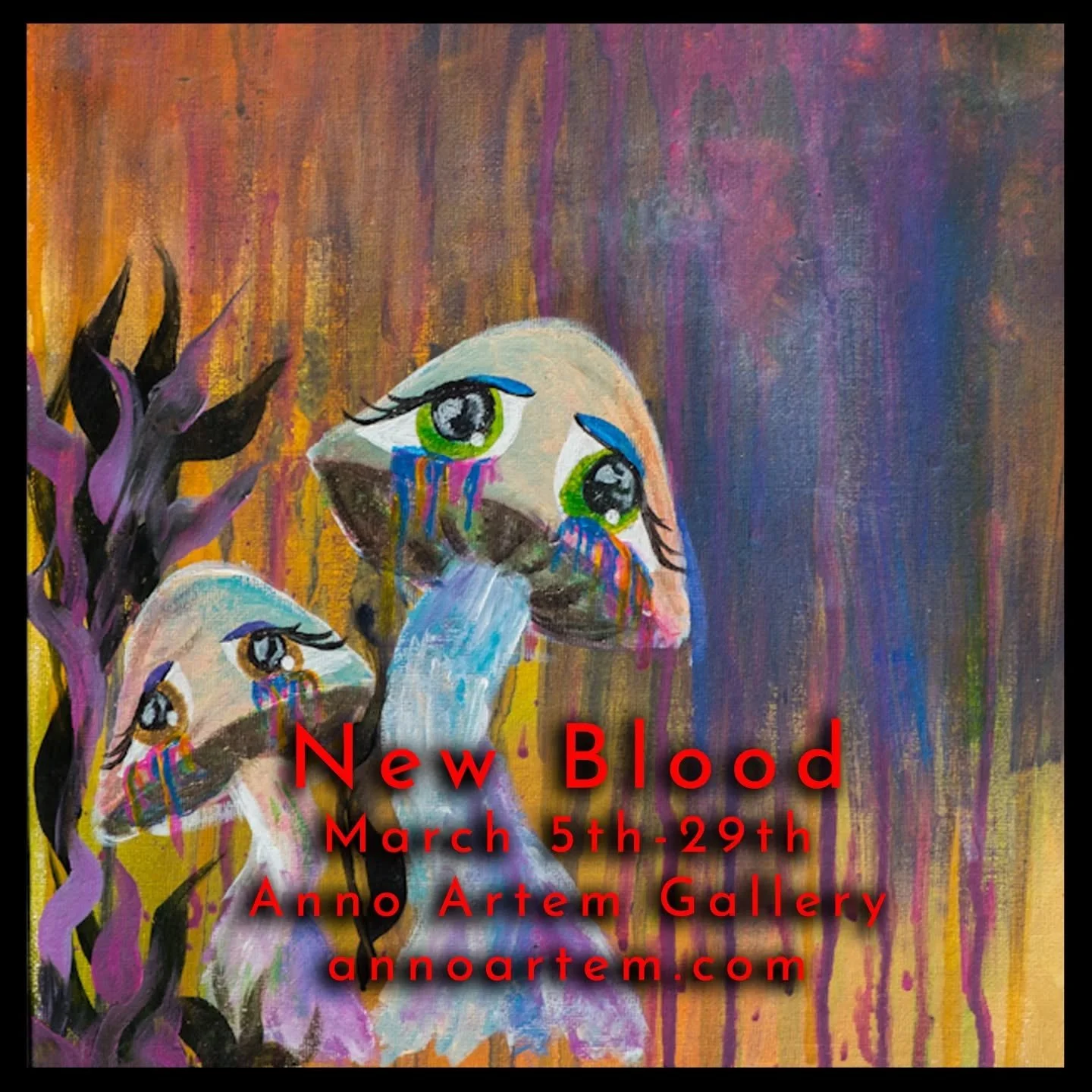 Thank you all for coming out to our artist reception last night for "New Blood". It was packed in here. If you were here I hope you enjoyed the art and got to talk to these amazing artists.
If you didn't make it or want to see it again we'r