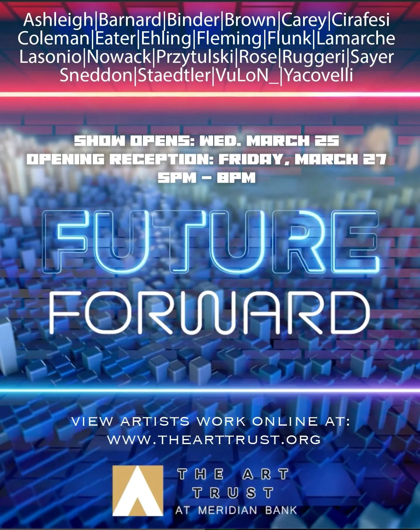 Closing early today at 4:30 so we can make it down to @the_art_trust for the opening of "Future Forward", a exhibition focused on the question of what the future looks like. I, @anthonynowack have a piece included in this collection, and I'