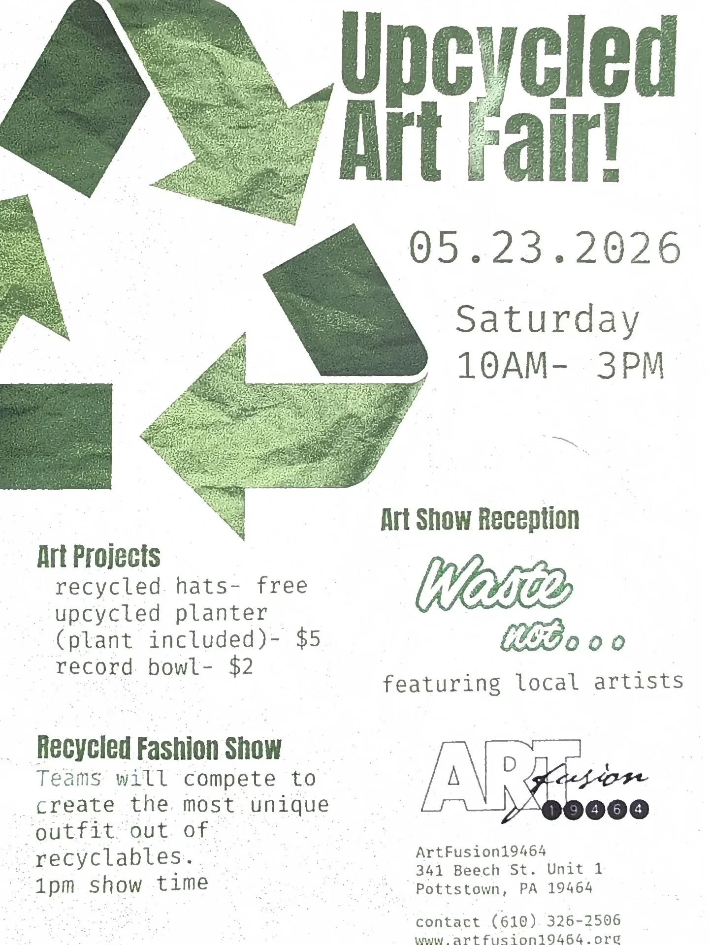 @artfusion19464 is having a Recycled Fashion Show as part of their "Waste Not..." artist reception next month and we're looking to put together a team to compete. Comment here or send an email to submissions@annoartem.com if you're interest