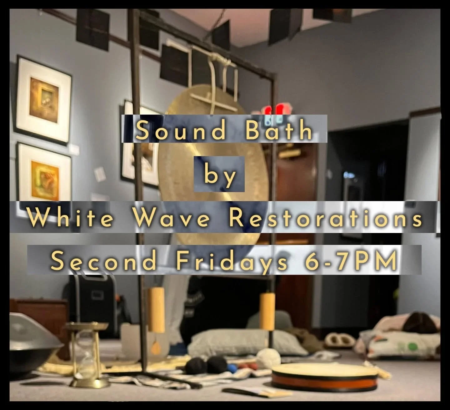 Spring is here and it's a great time to reset with our April Sound Bath session with White Wave Restorations (@whitewaverestorations ). Friday, April 10 6 pm.

Surrounded by beautifully curated artwork, you&rsquo;ll be gently guided into stillness th