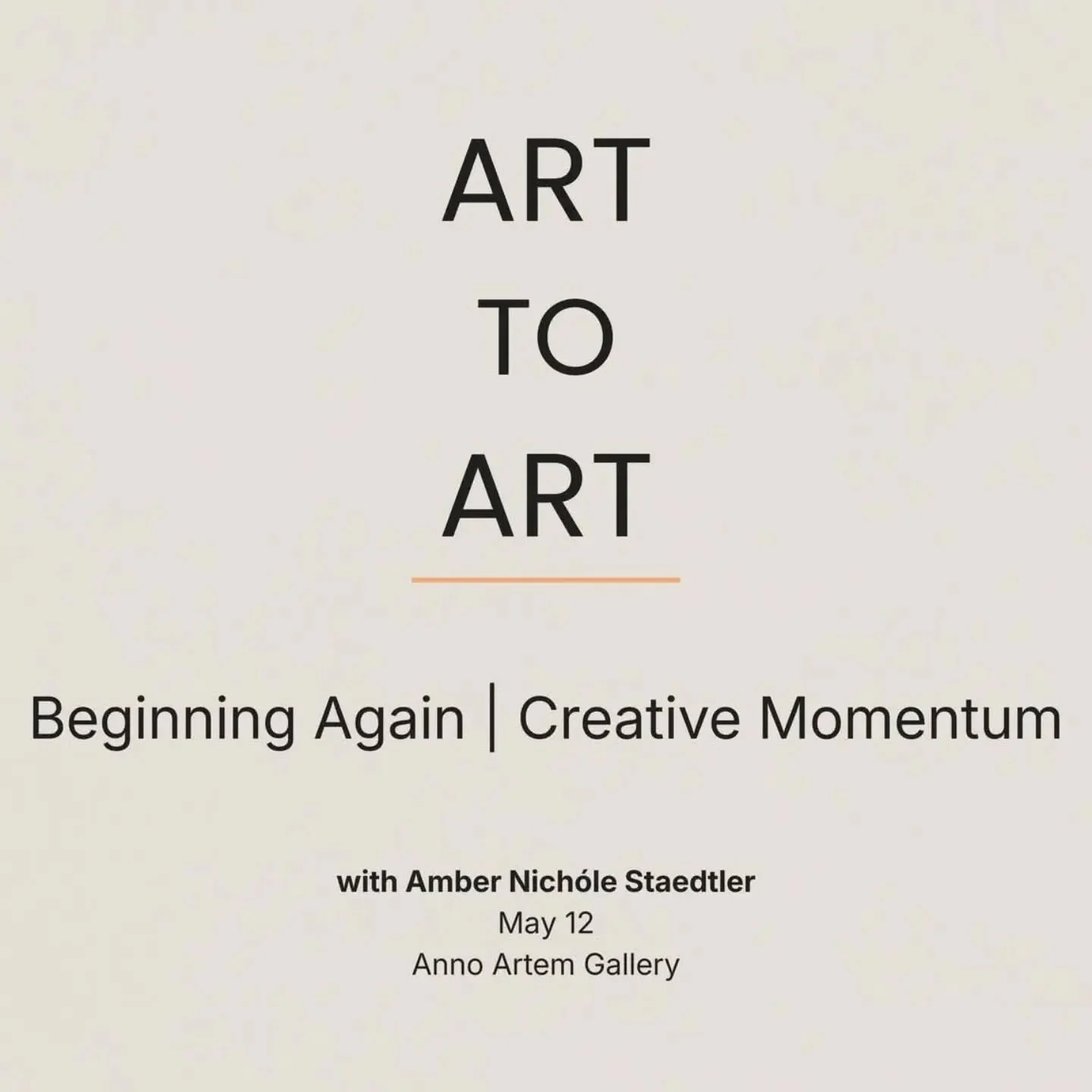 It's a really busy week at Anno Artem Gallery.

Art To Art Gathering presented by the Kenneth M Grebe Foundation tonight at 5:30. Free to attend.

Art Analysis critique night Wednesday at 6. Email submissions@annoartem.com to register. Free

Saturday