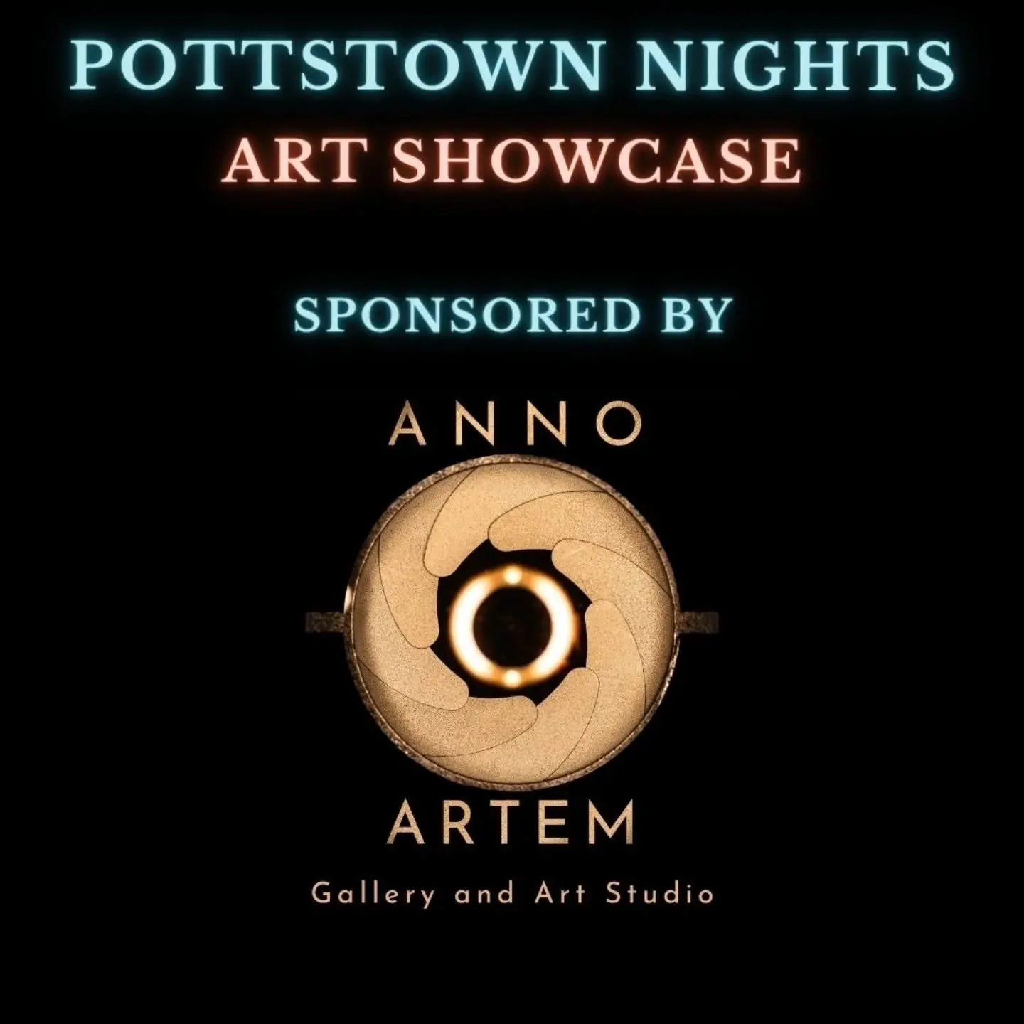 It's gonna be a busy week at Anno Artem Gallery. Saturday the 6th we're sponsoring the Pottstown Nights Art Showcase. Artist vendors, music, comedy, and our resident artists will have a tent with art for sale and live painting by Amber Staedtler (@am