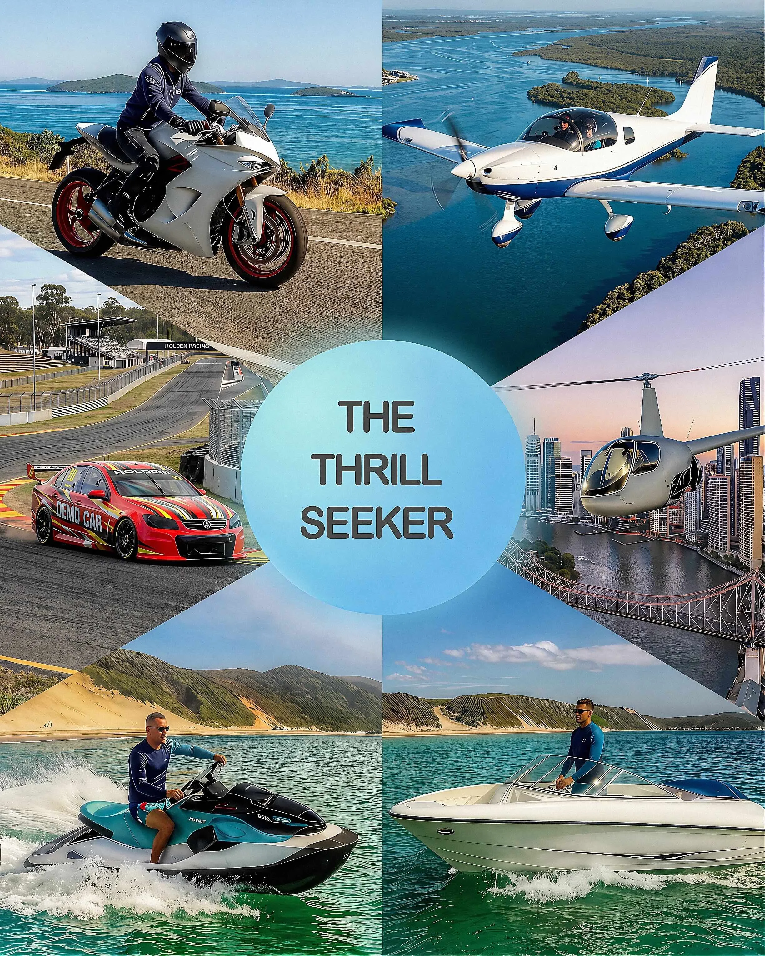 The Thrill Seeker adventure package in Brisbane