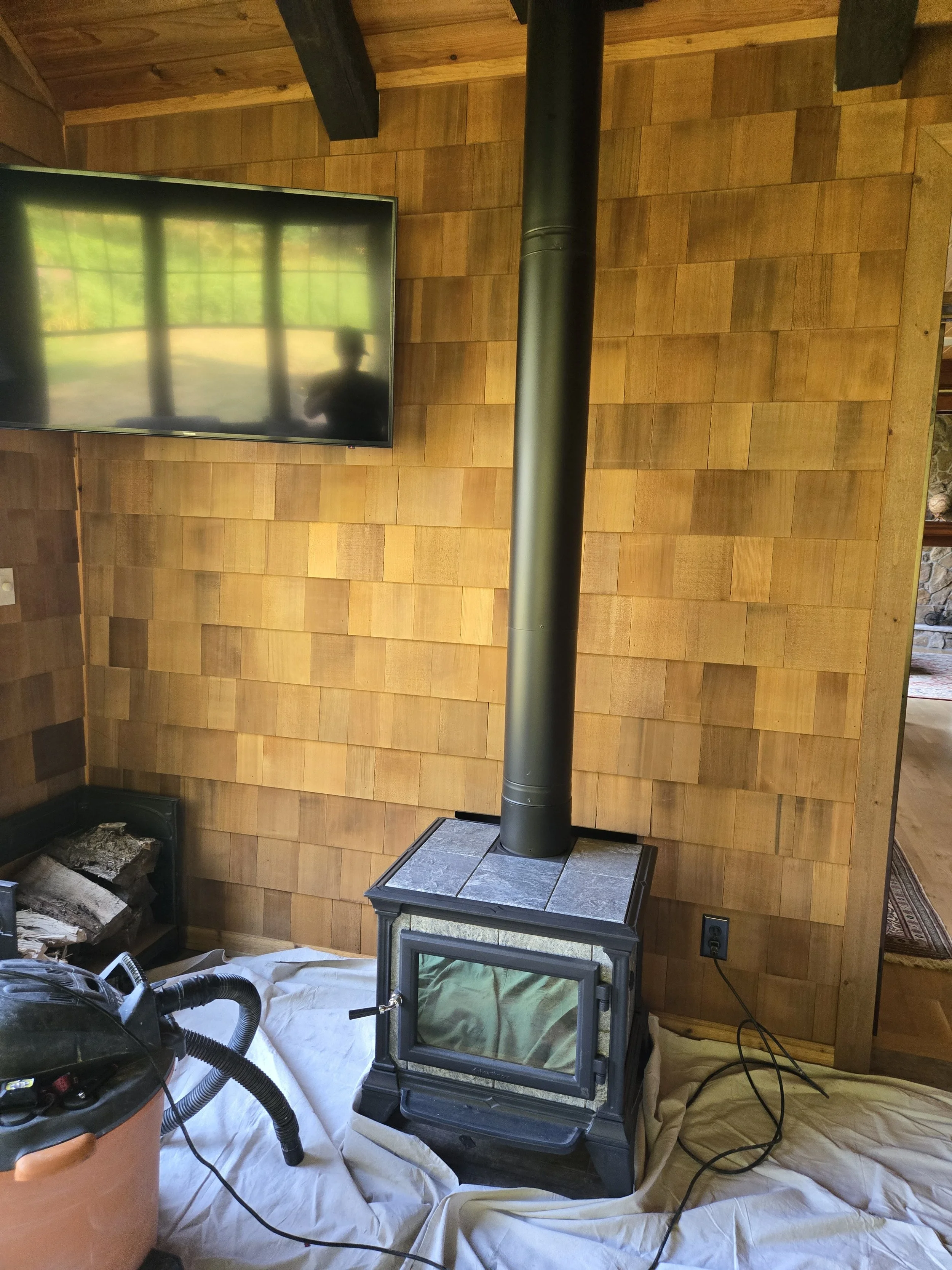 Wood Stove, During Sweep and Inspection