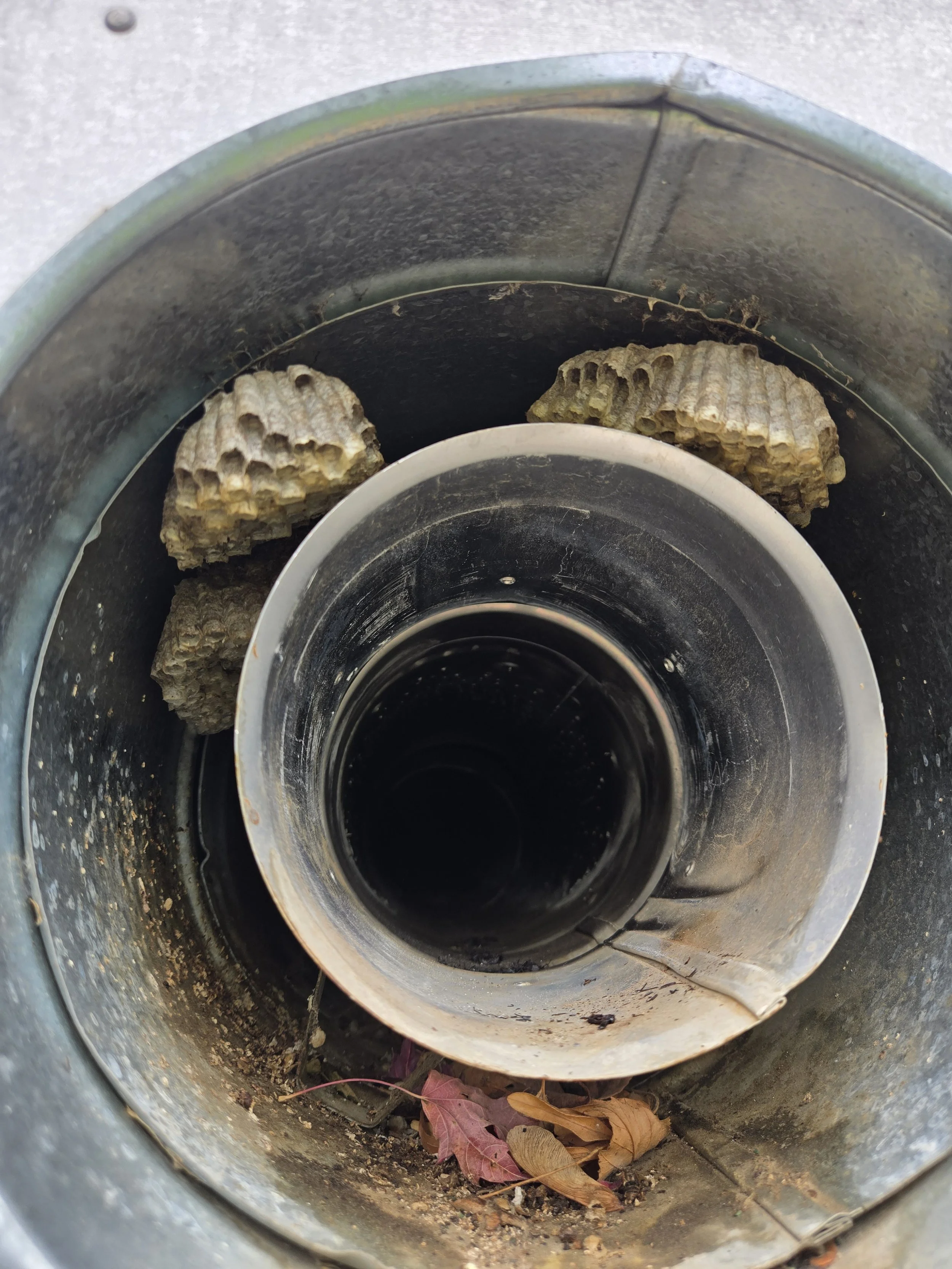 Partially blocked direct vent system