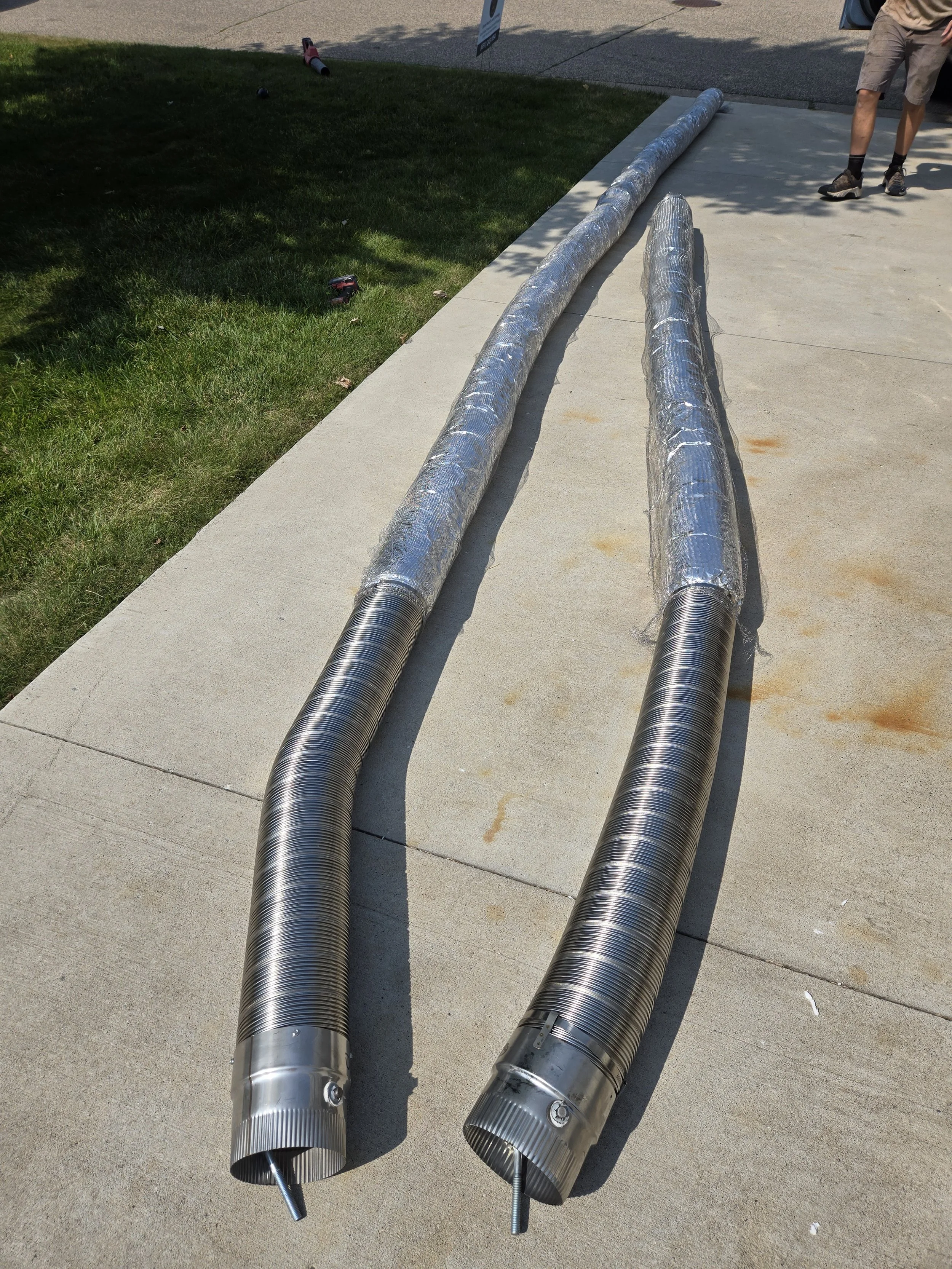 Insulated Stainless Steel Liner Install. Wood-Burning Inserts