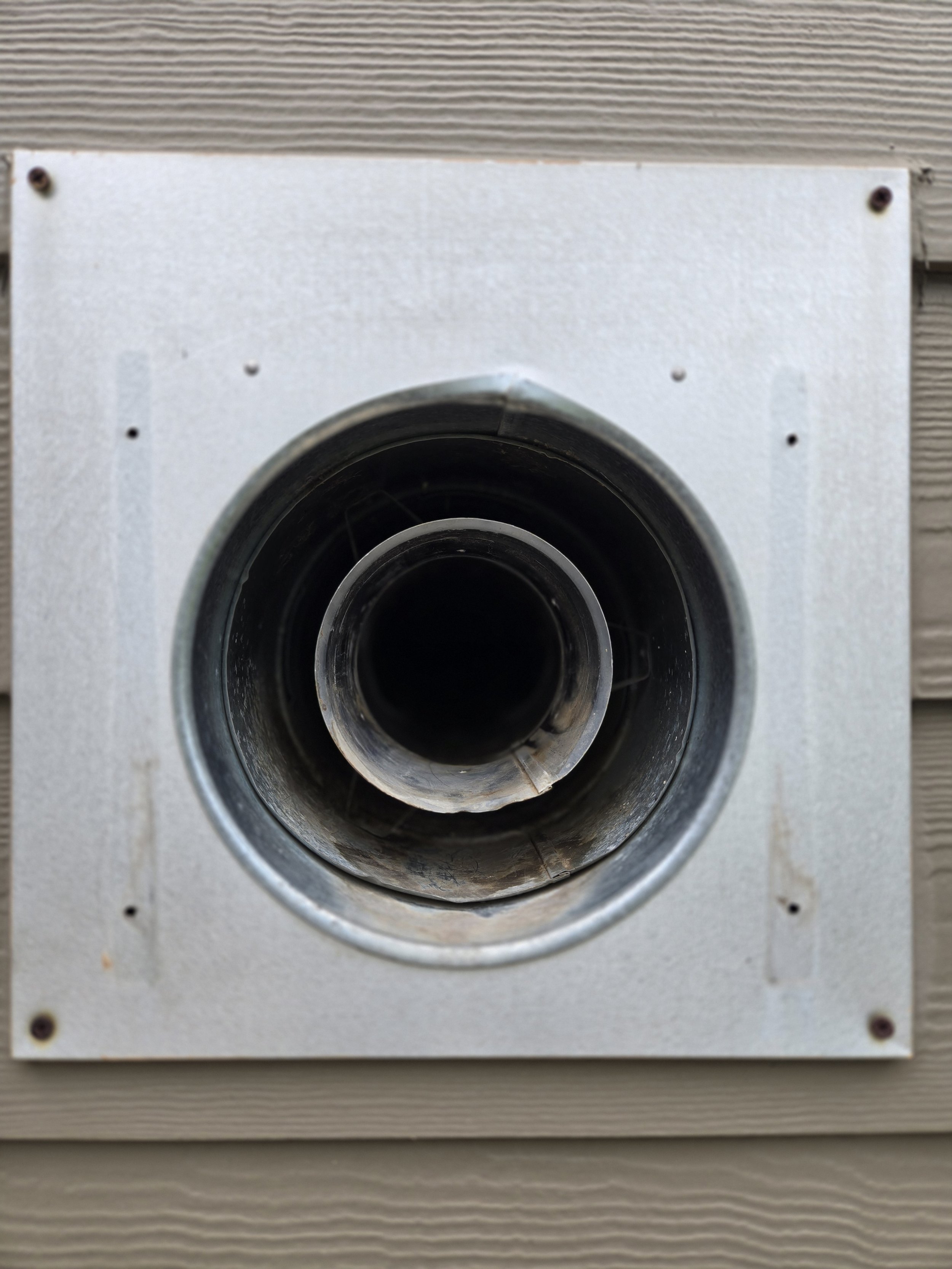 Cleaned out blocked venting system