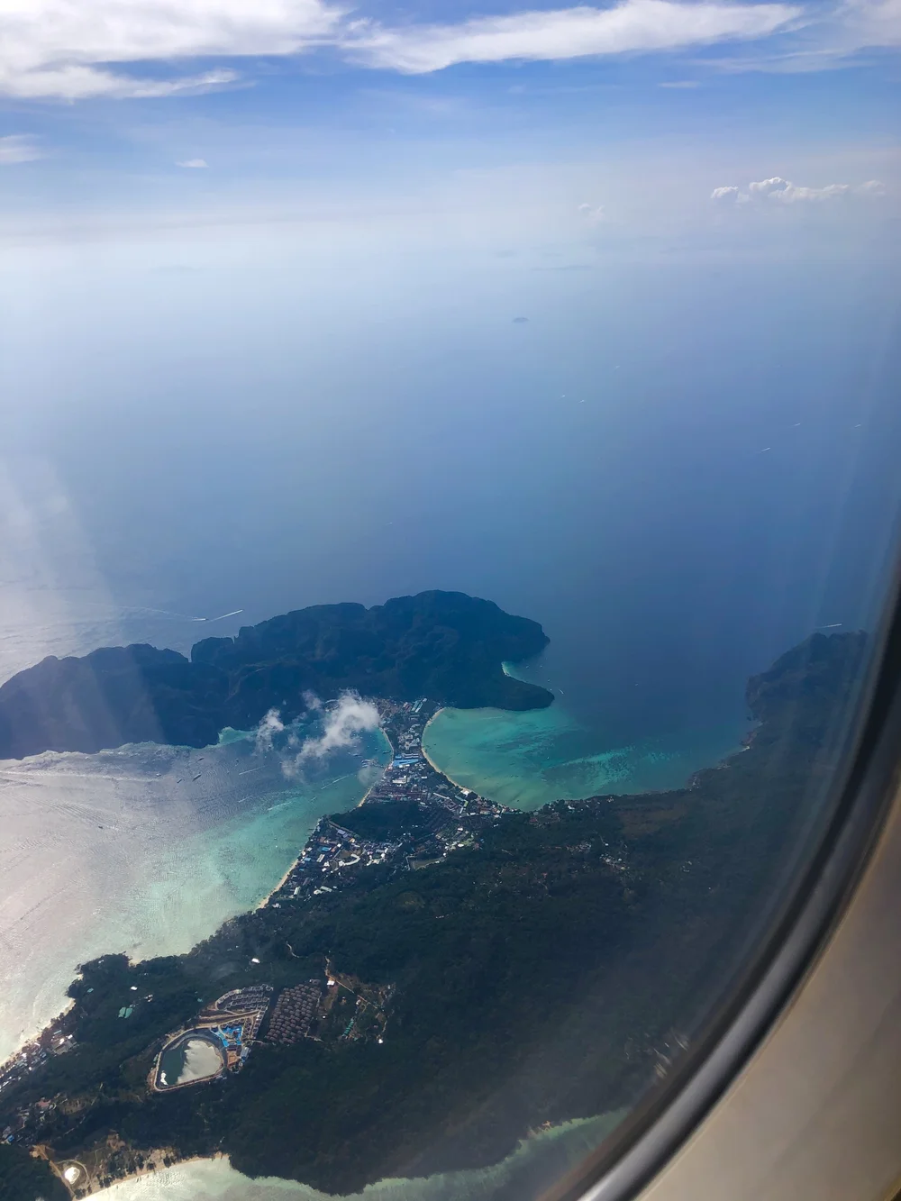 Birdseye view above Thailand