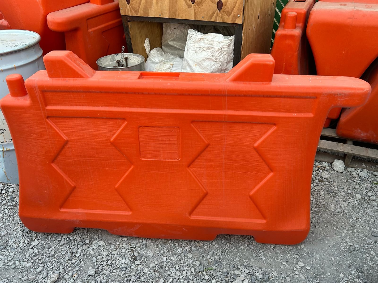 BARRERA VIAL NARANJA 155 X 85 X 52 CM