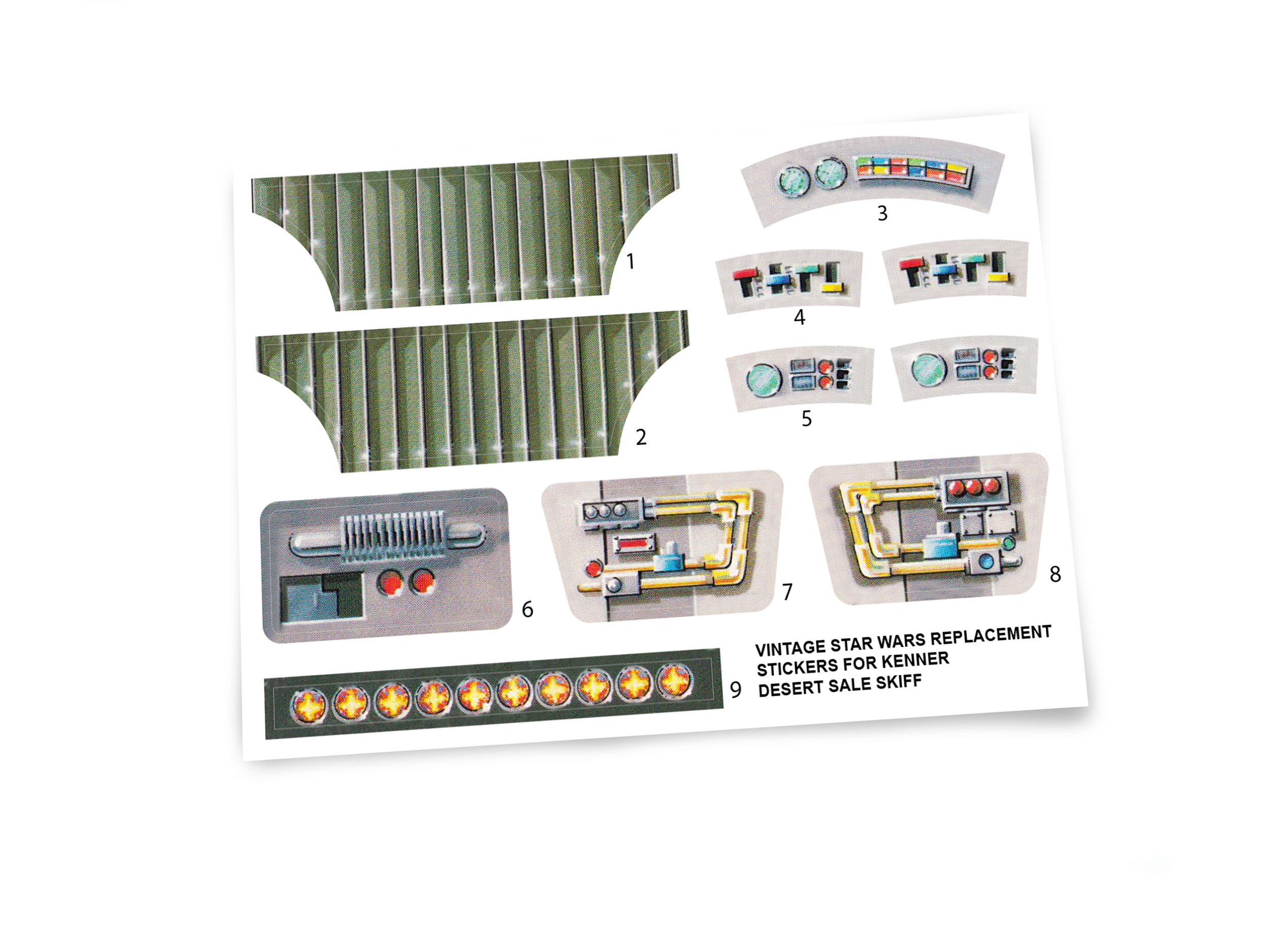 Star Wars Kenner Desert Sail Skiff stickers