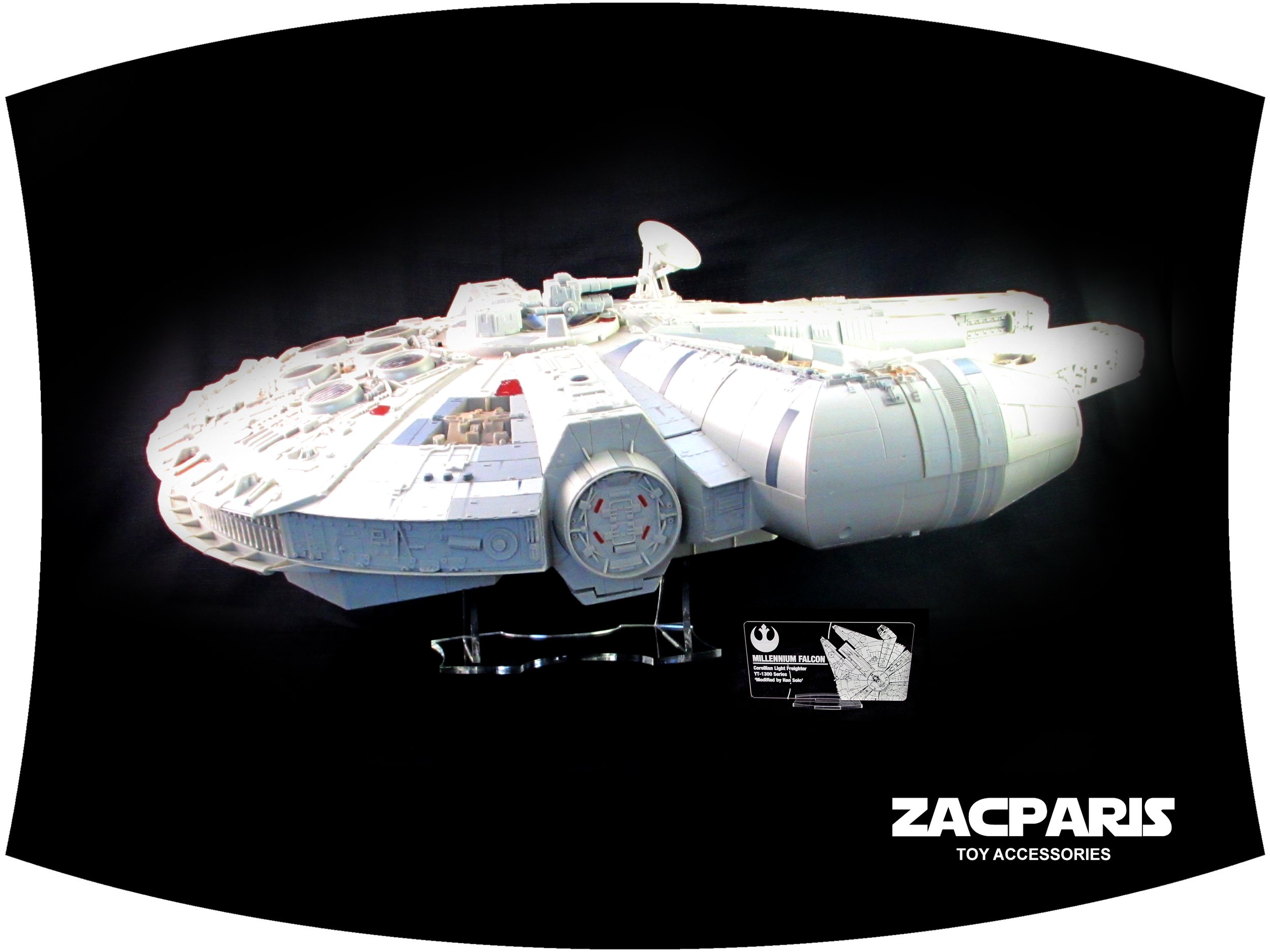 Display stand for Star Wars Hasbro Legacy Collection Millennium Falcon 2008 - 2012