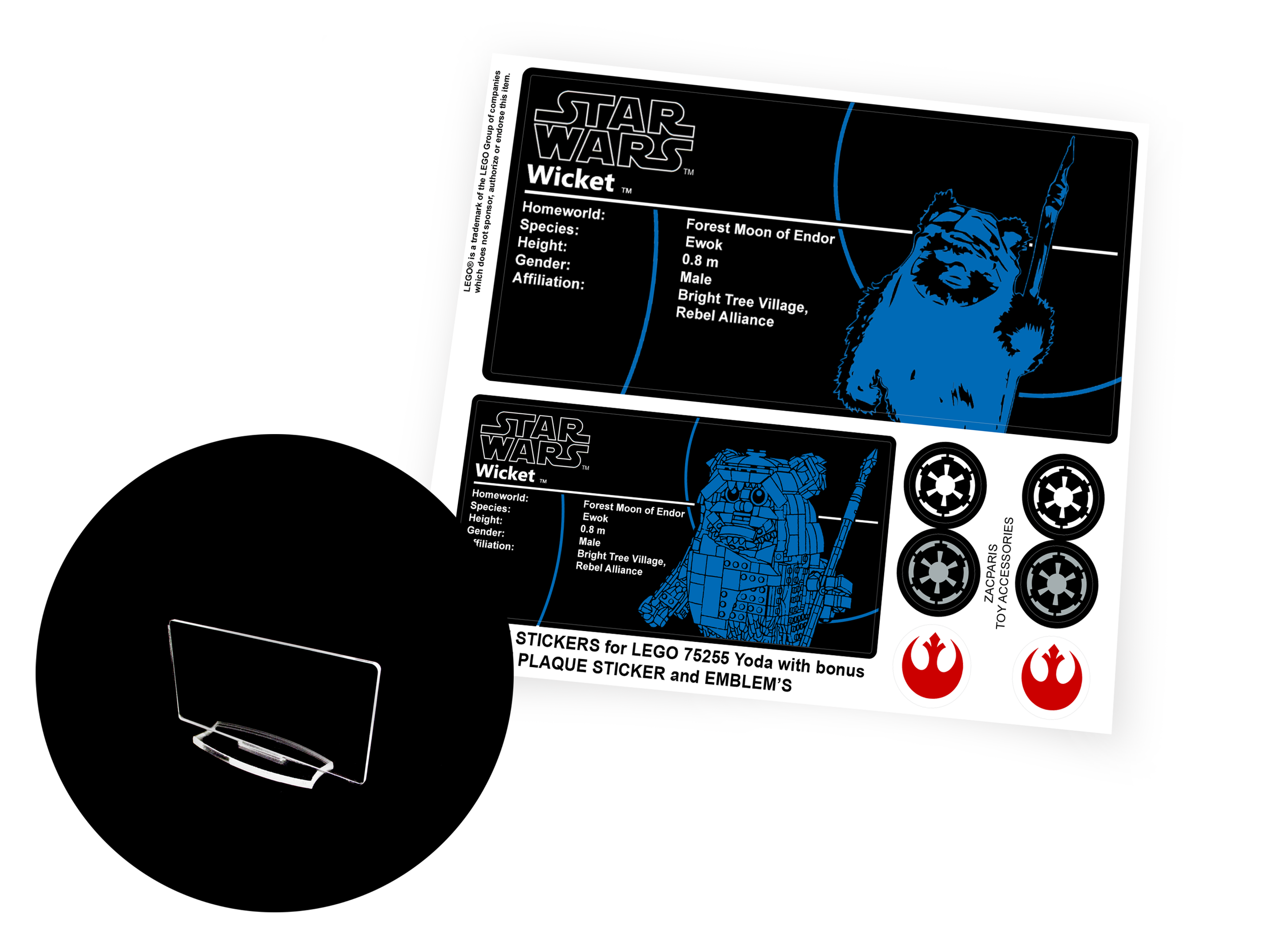 Lego 75430 Wicket the Ewok sticker