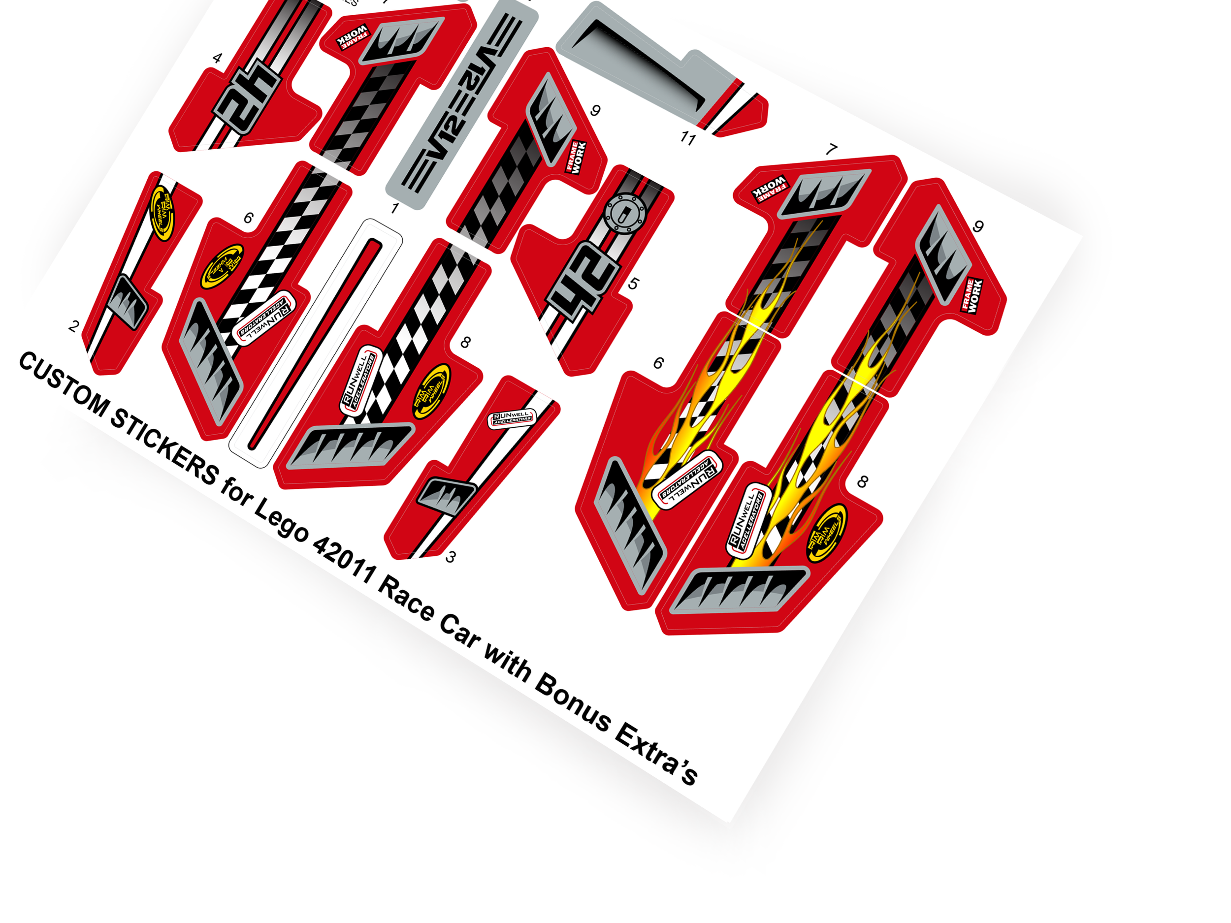 Lego 42011 Race Car sticker
