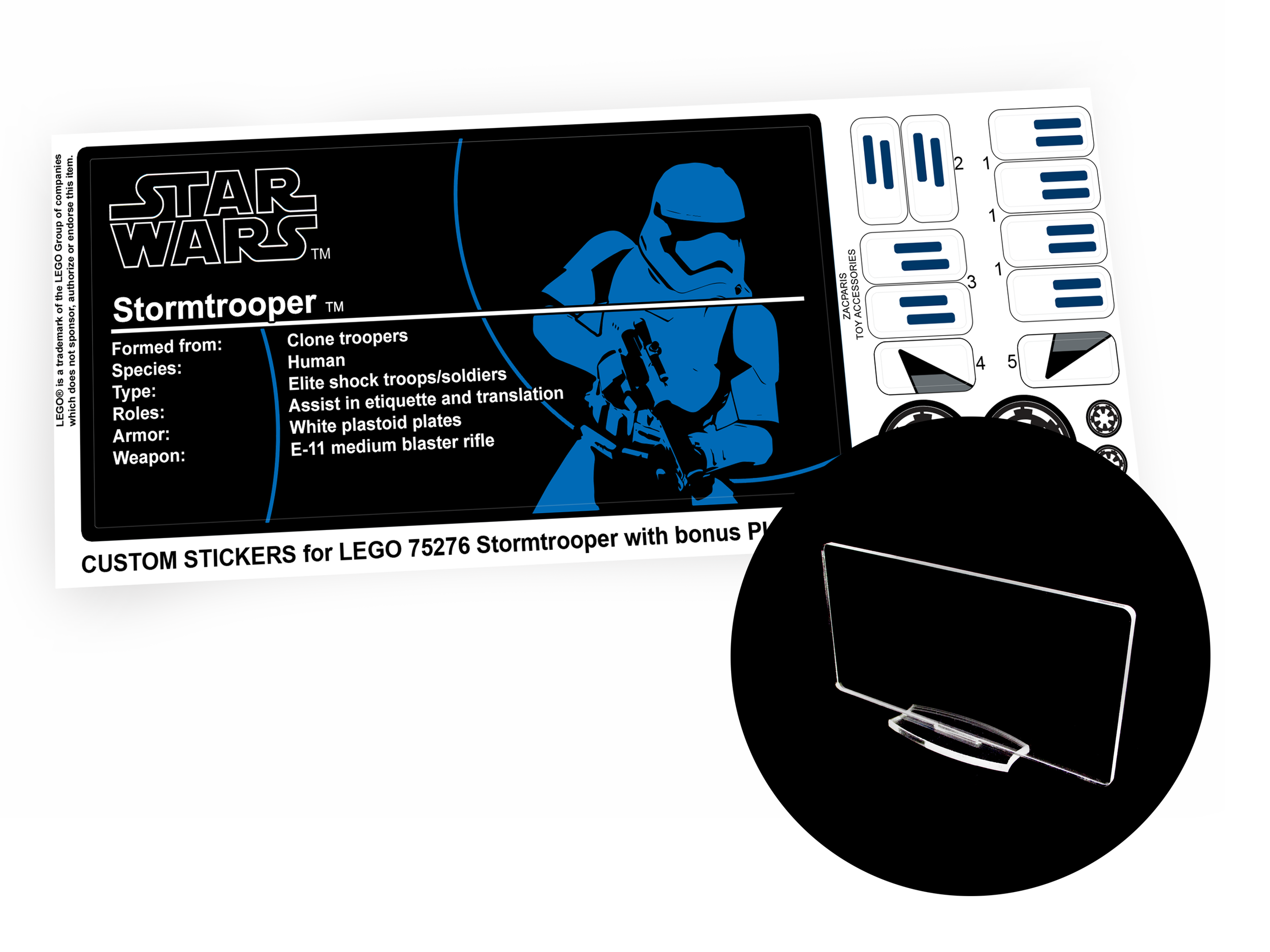 Lego 75276 Stormtrooper stickers
