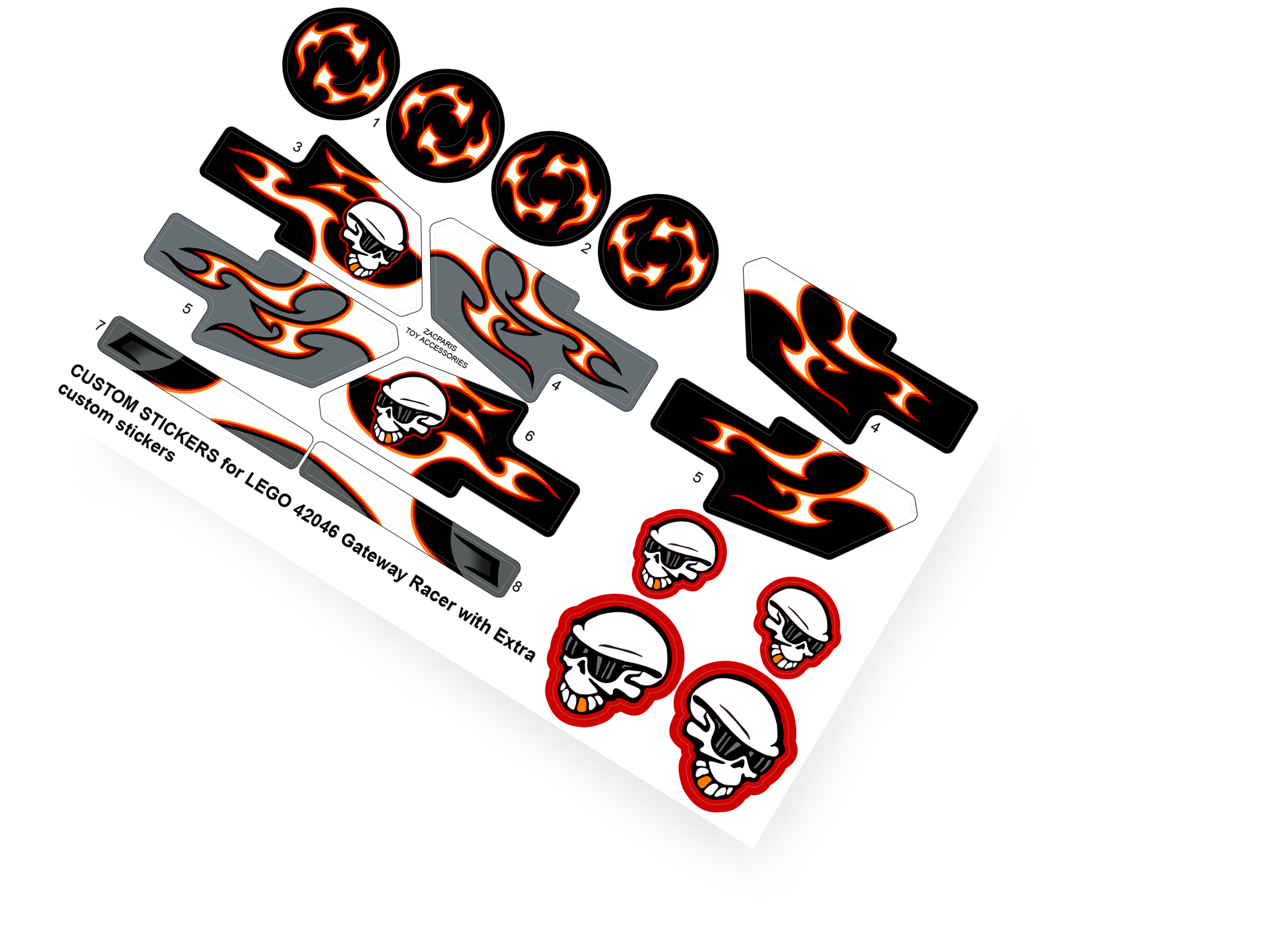 Lego 42046 Getaway Racer sticker