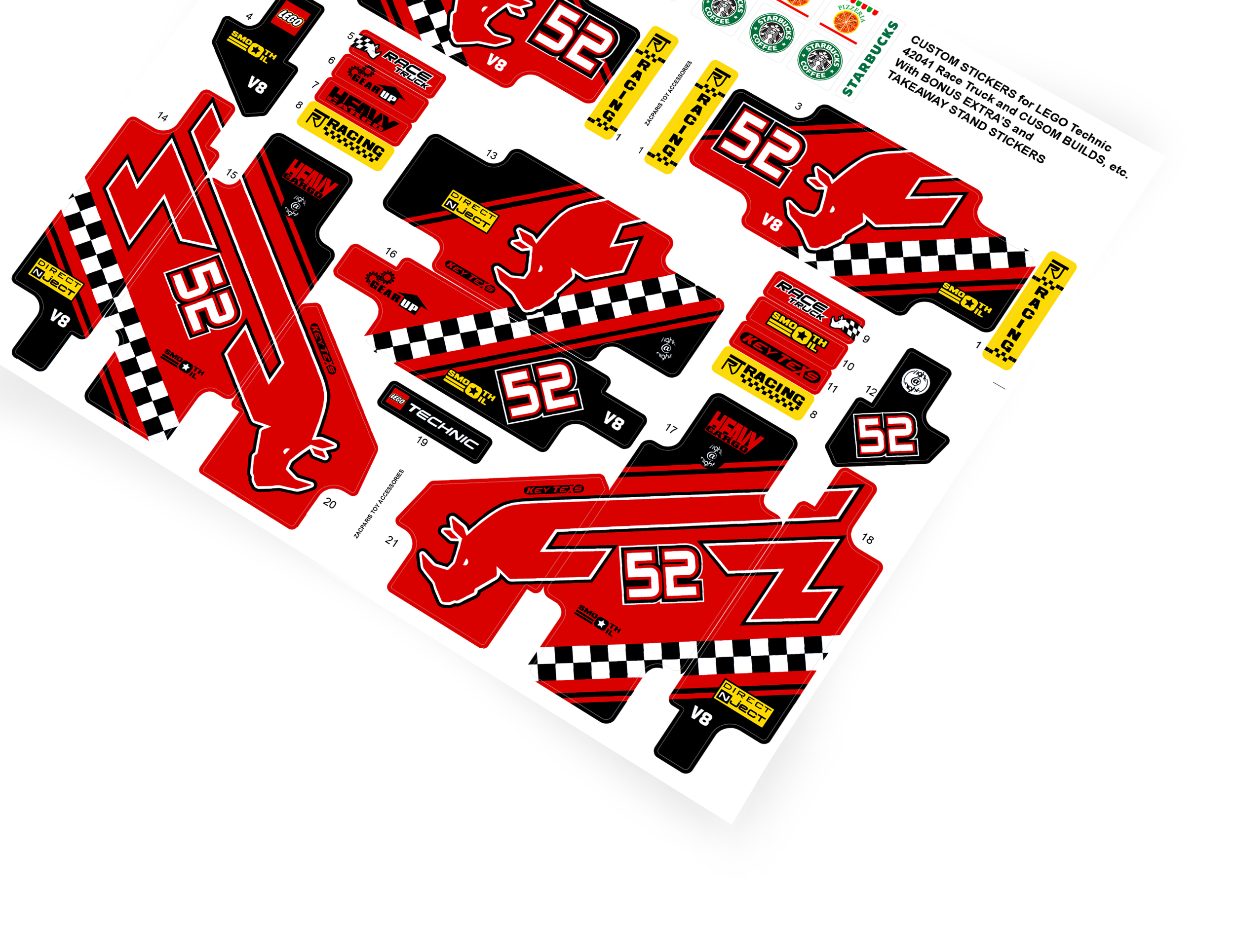 Lego 42041 Race Truck sticker