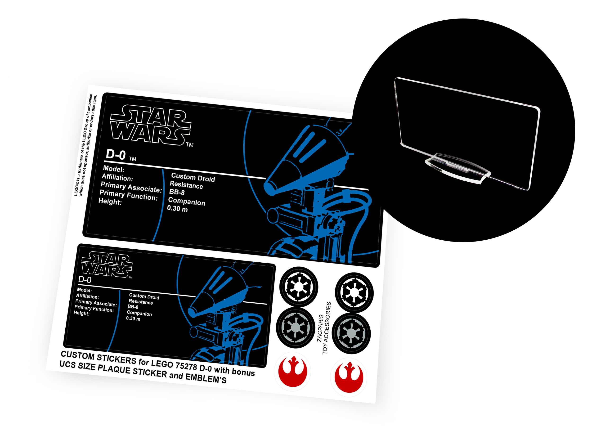 Lego 75278 D-O sticker