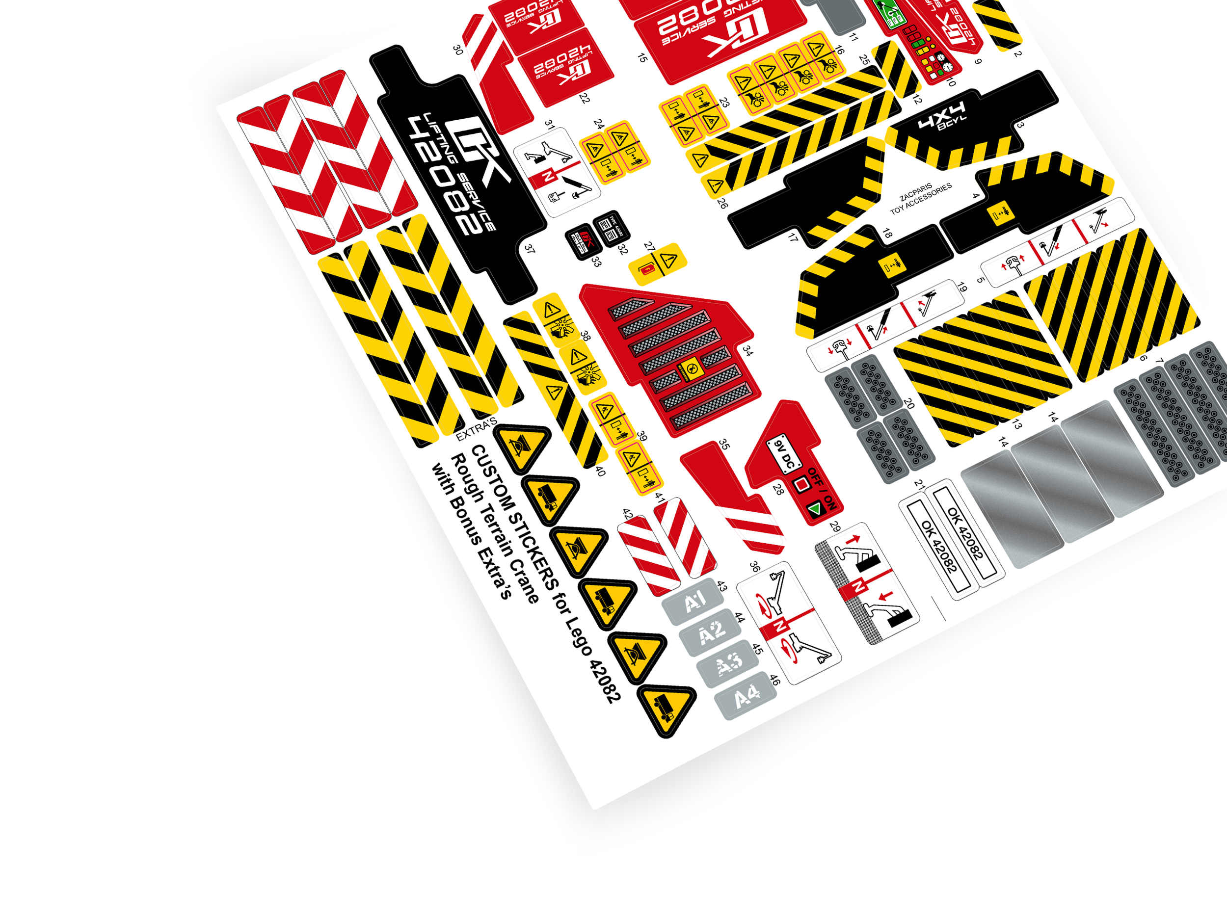 Lego 42082 Rough Terrain Crane sticker