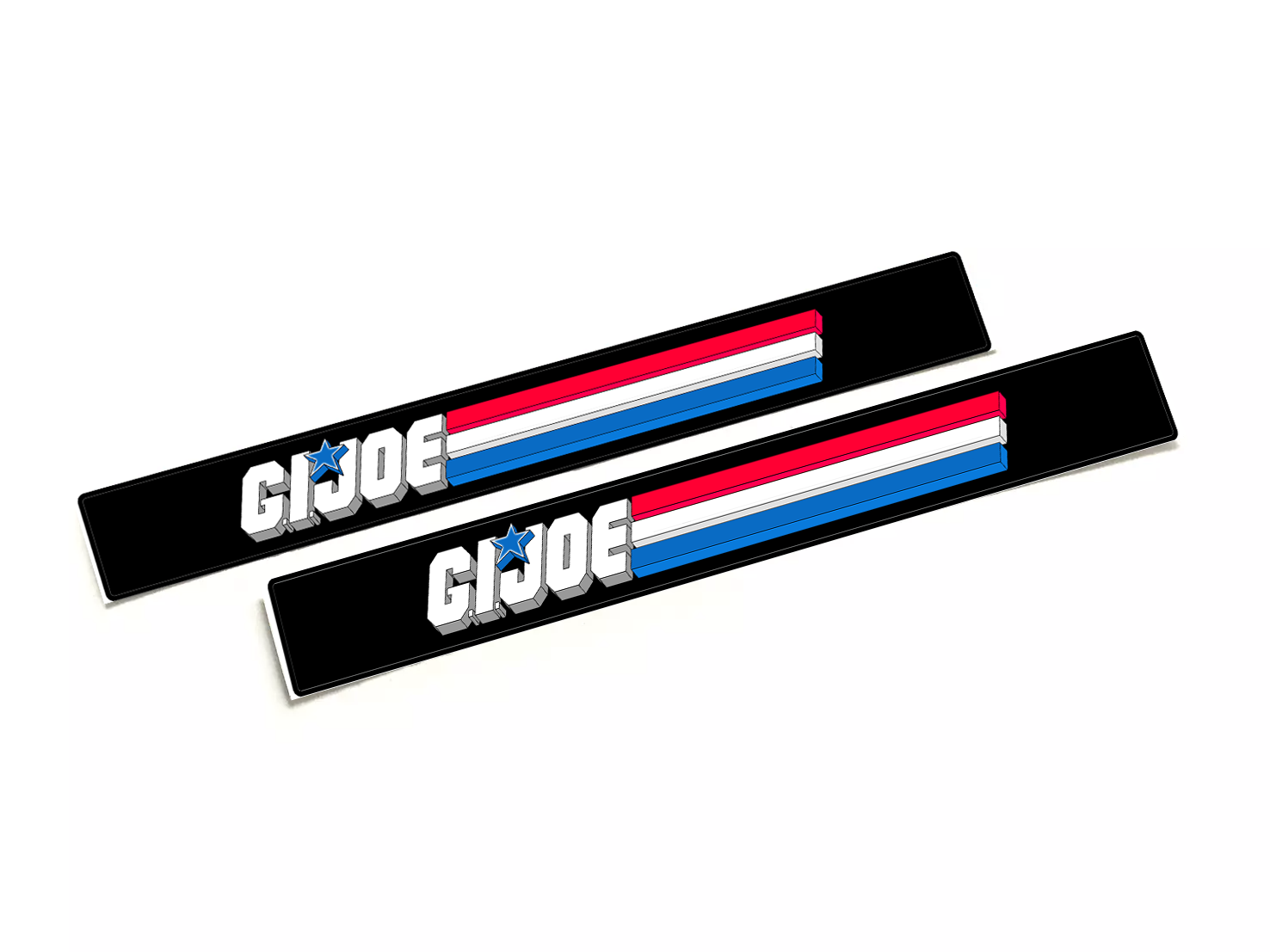 GI Joe Shelf Talker display stickers and acrylic stand