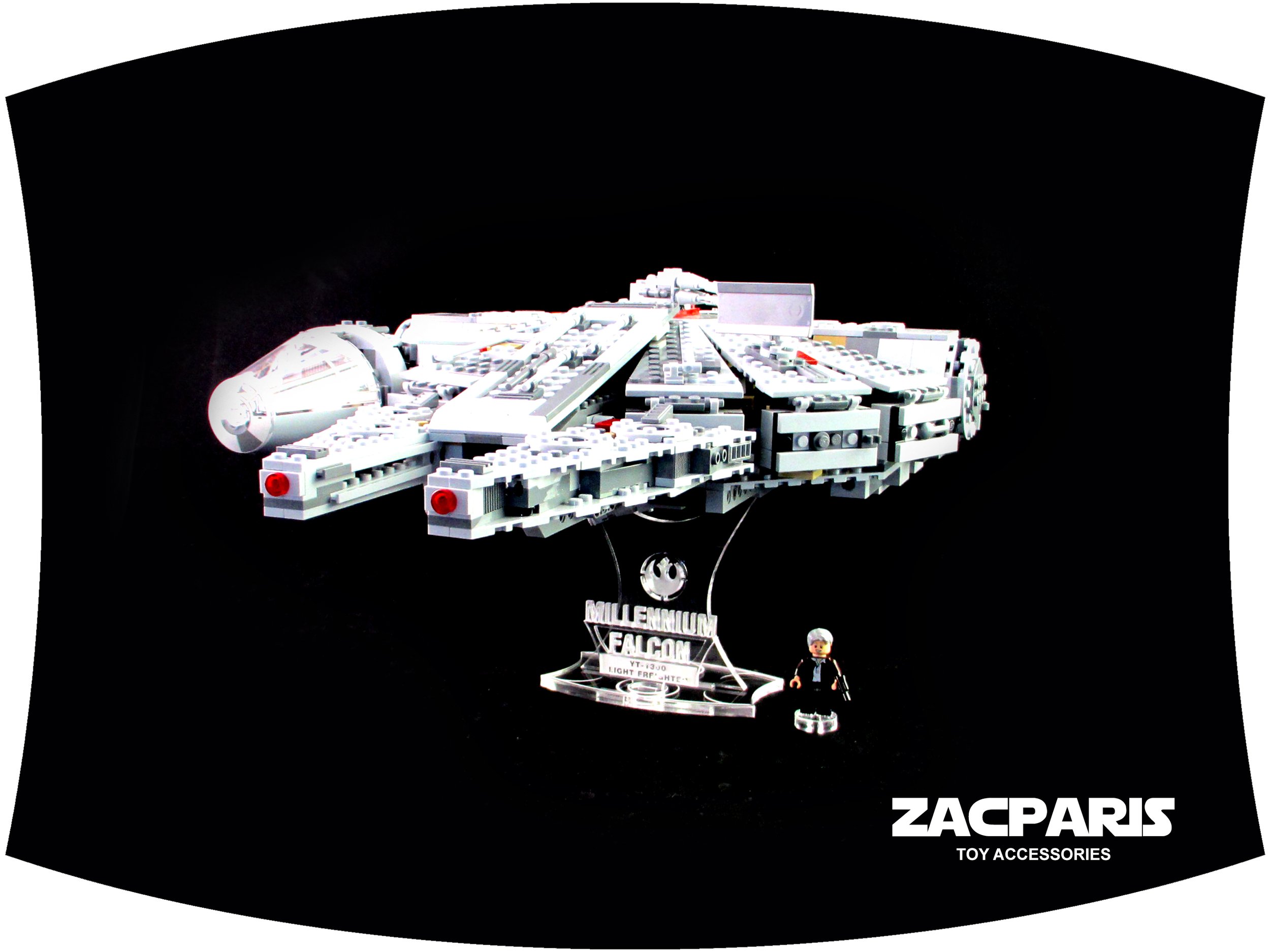 DISPLAY STAND for Star Wars Lego 75105 7965 Millennium falcon