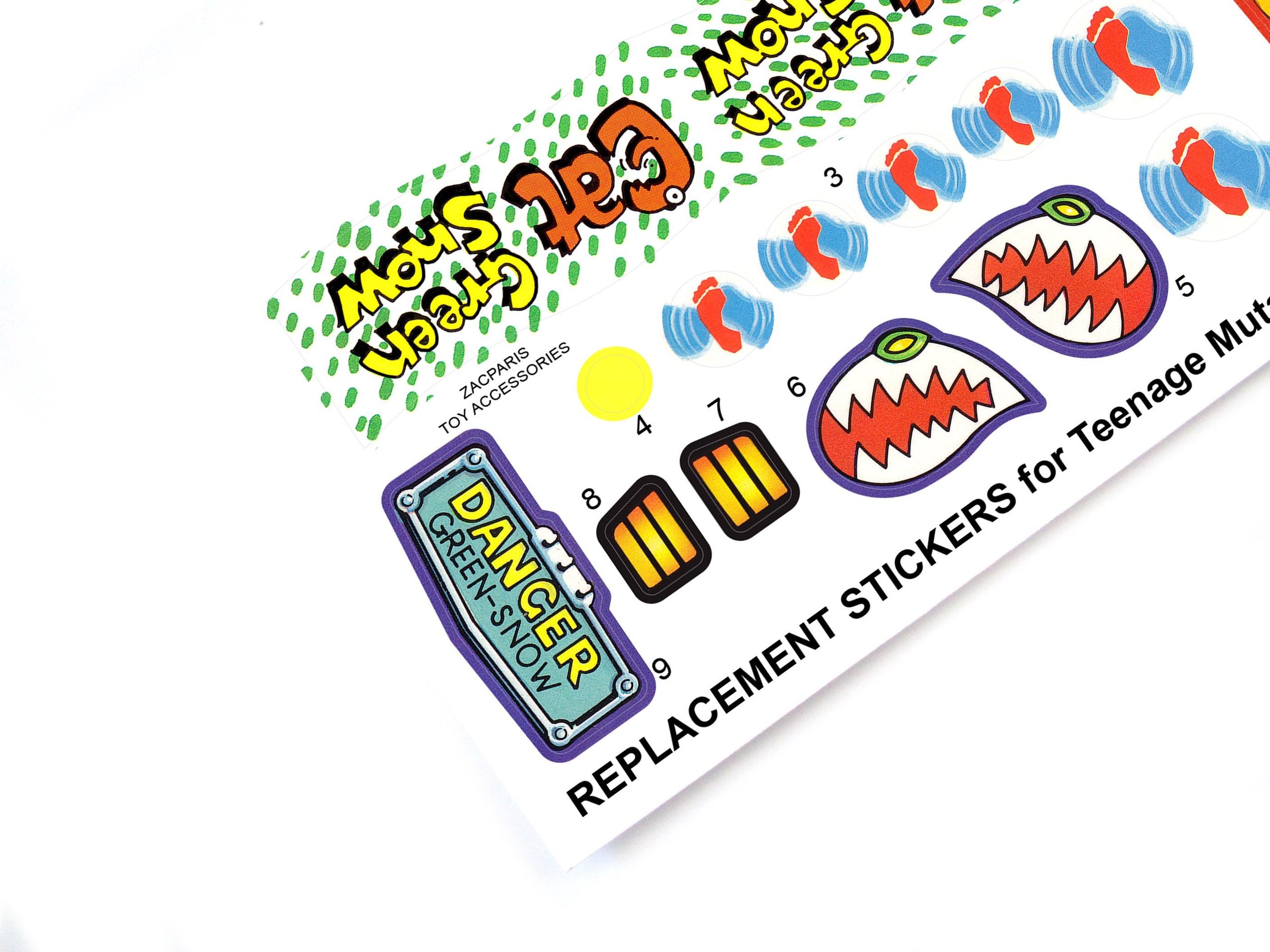 CUSTOM STICKERS for Teenage Mutant Ninja Turtle Sludgemobile 1990 Teenage Mutant Ninja Turtles