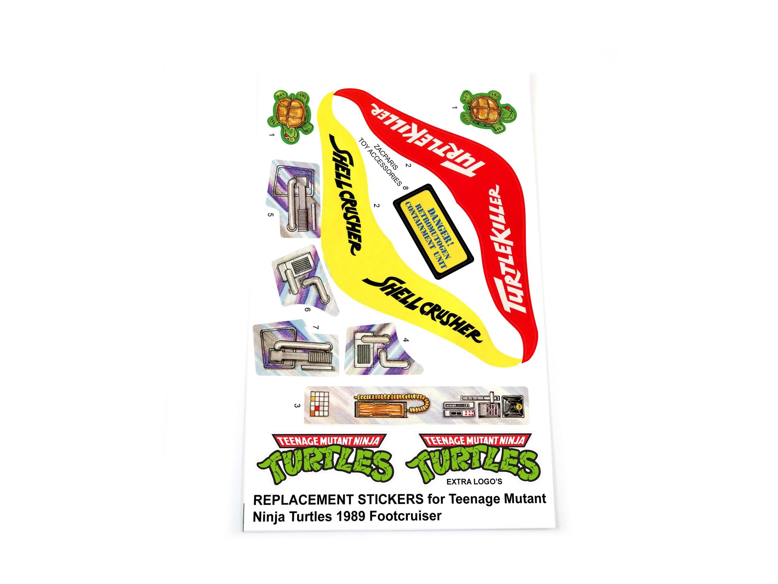 TMNT Teenage Mutant Ninja Turtles Footcruiser stickers