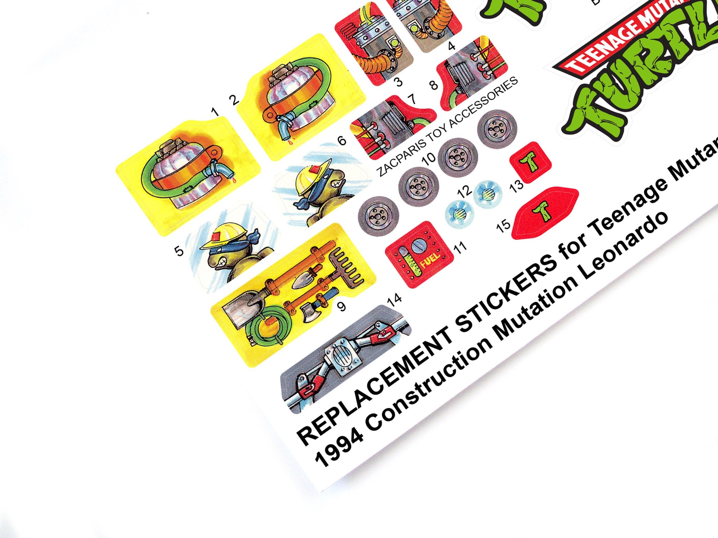 TMNT Teenage Mutant Ninja Turtles Construction Mutation Leonardo stickers
