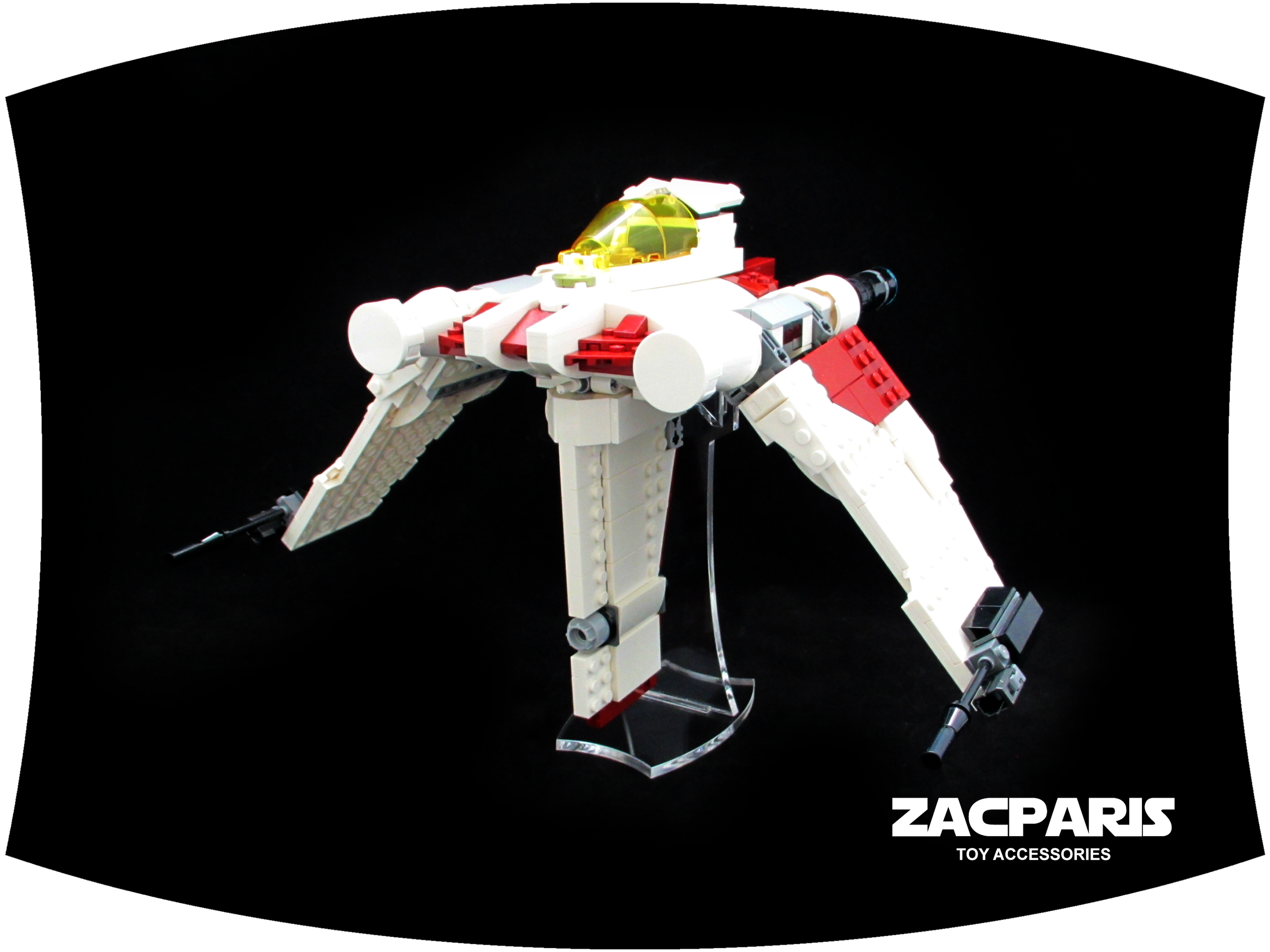 DISPLAY STAND for Star Wars Lego 75432 V-19 Torrent Starfighter