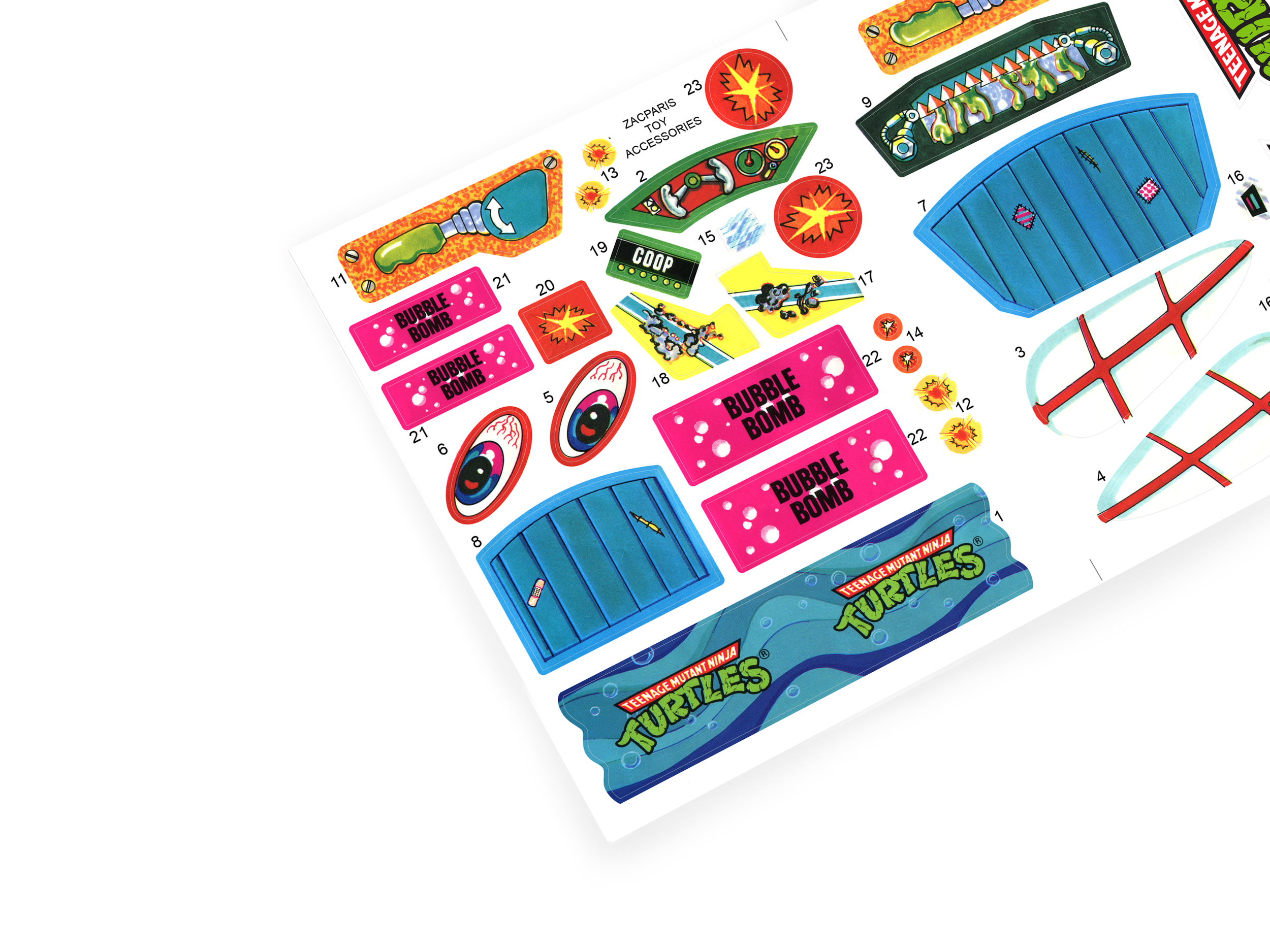 Teenage Mutant Ninja Turtles Turtle Raph's Sewer Speedboat stickers