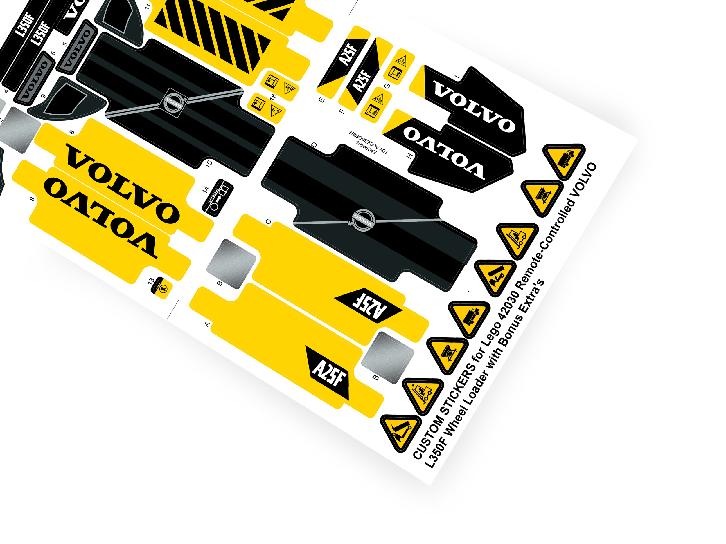 Lego 42030 VOLVO L350F Wheel Loader sticker