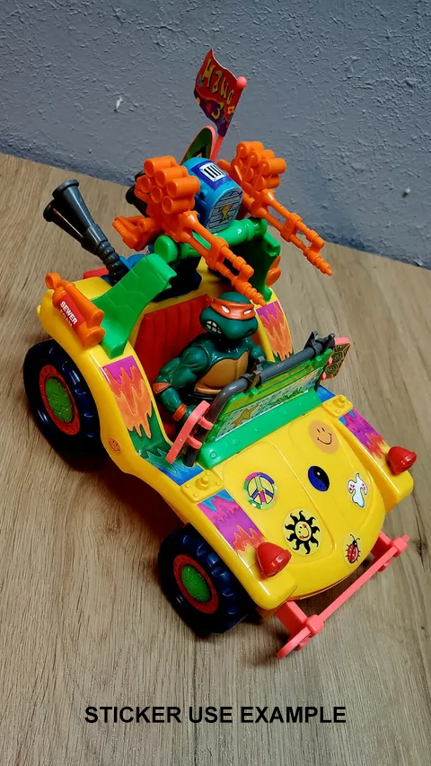 TMNT Teenage Mutant Ninja Turtles Mike's Kowabunga Surf Buggy stickers