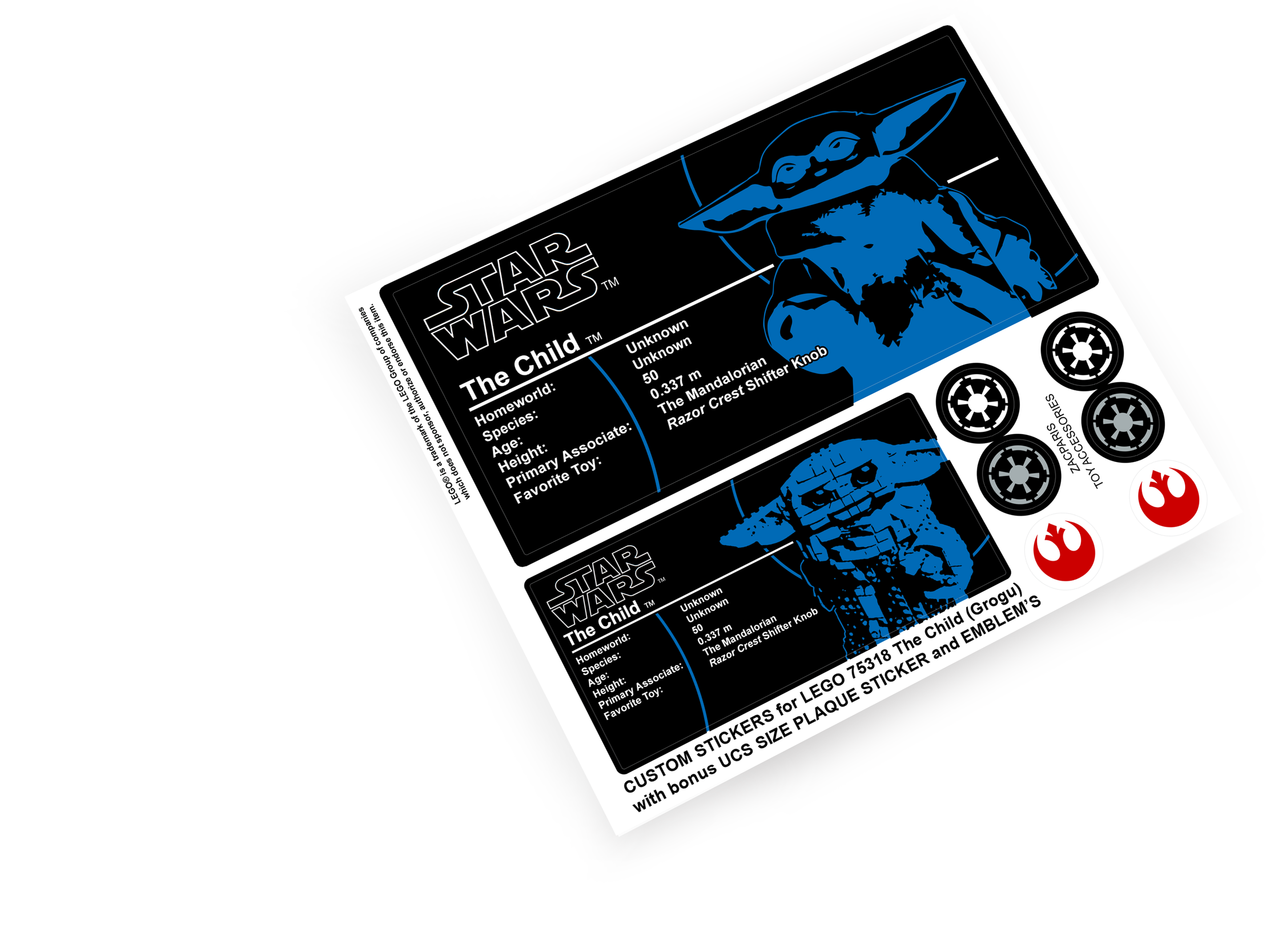 Lego 75318 The Child Grogu sticker
