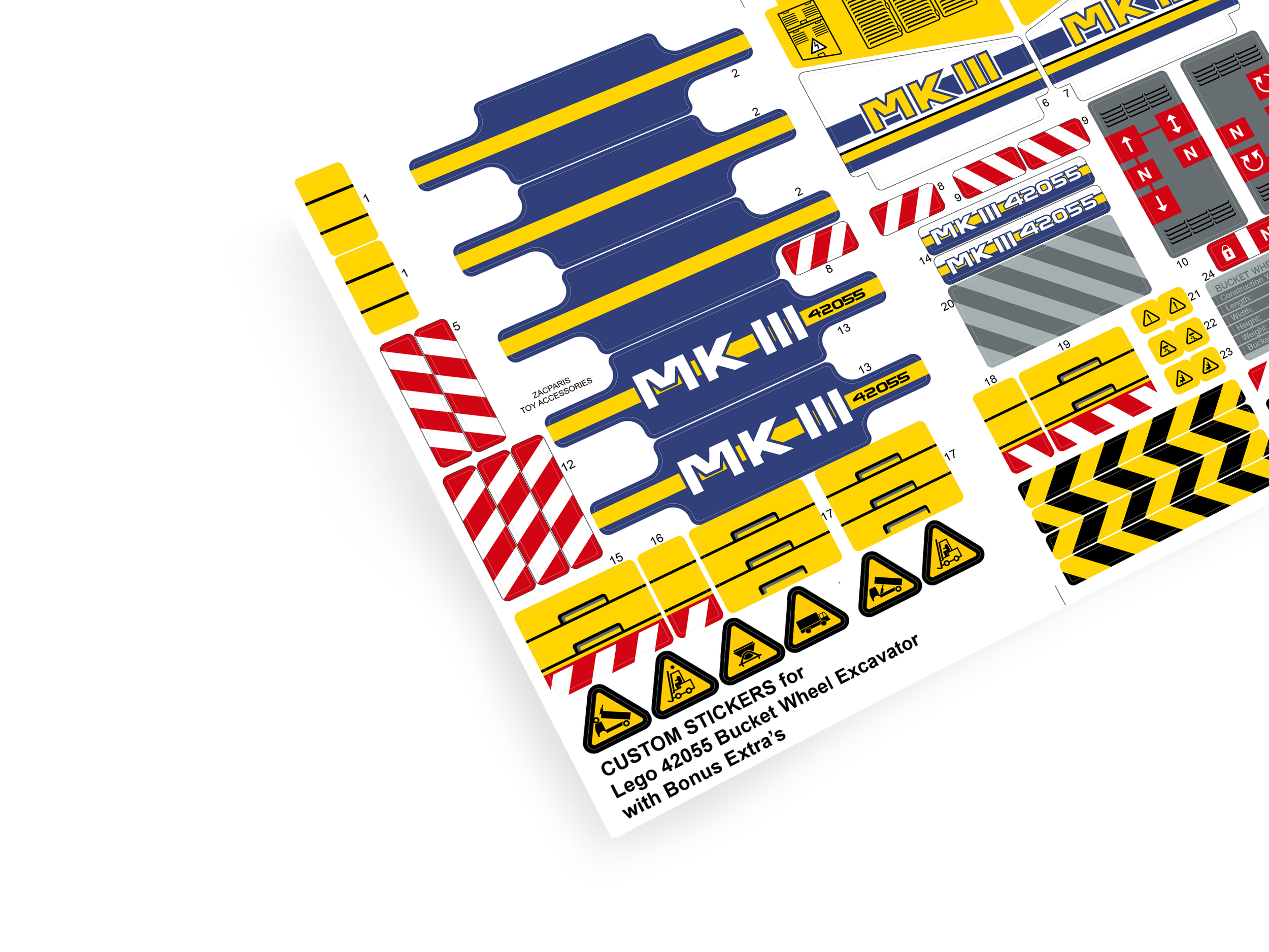 Lego 42055 Bucket Wheel Excavator sticker