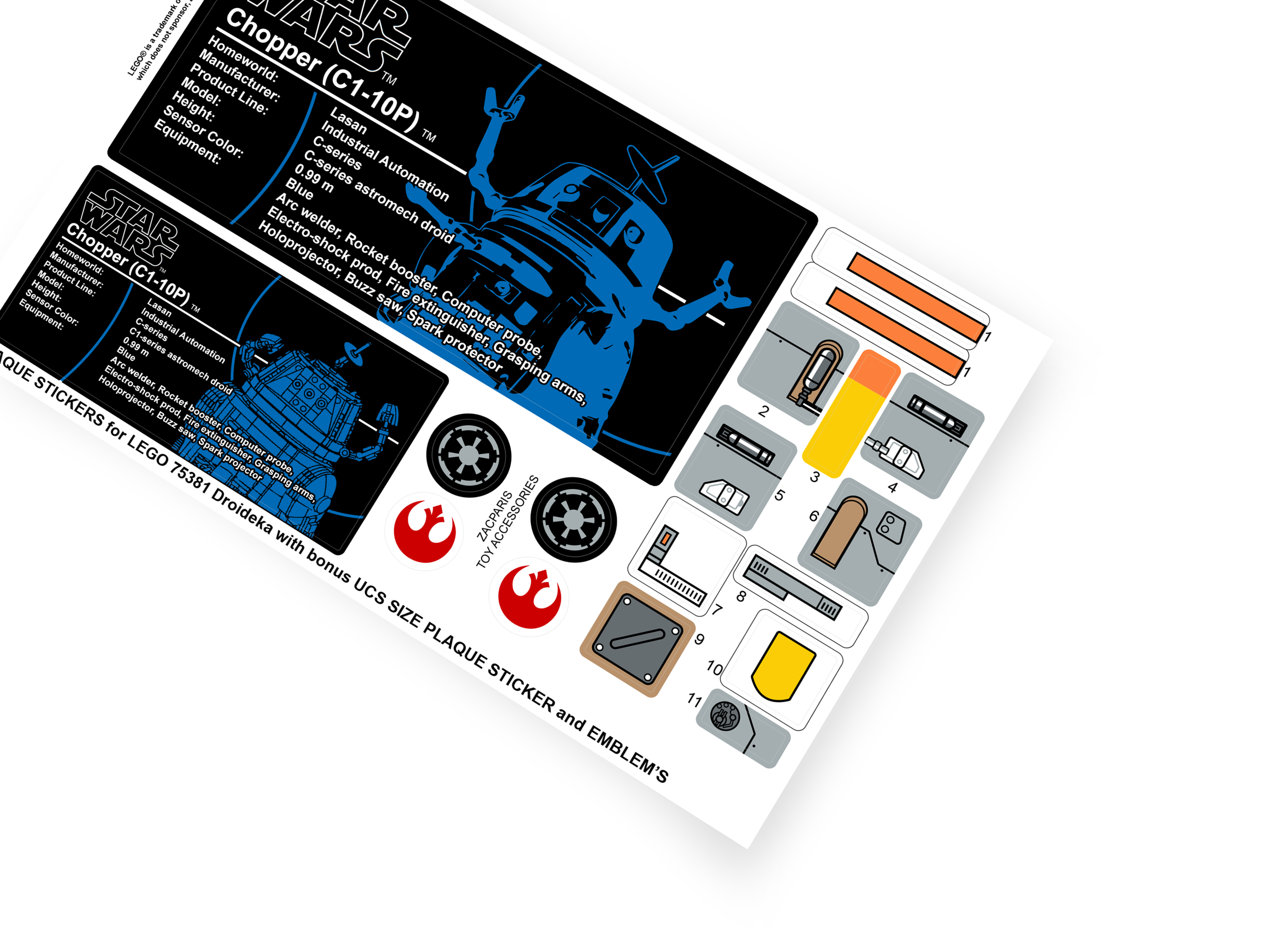 Lego 75416 Chopper C1-10P sticker
