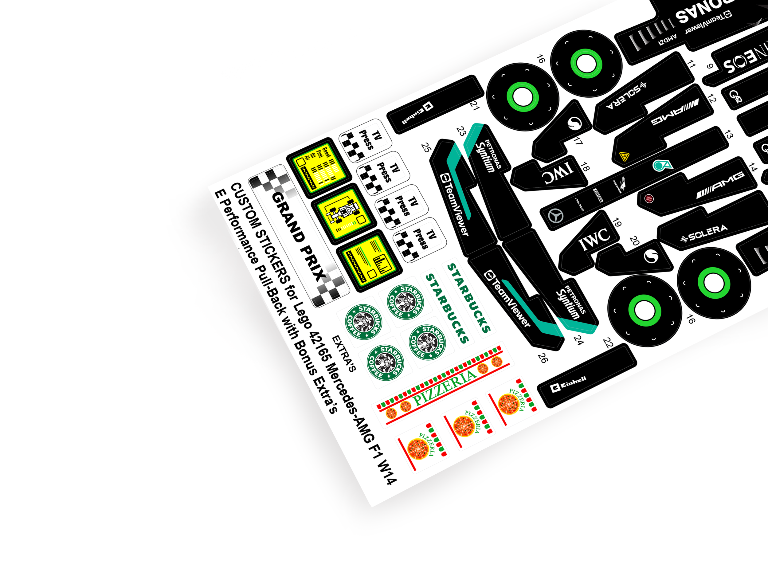 Lego 42165 Mercedes-AMG F1 W14 E Performance Pull-Back sticker