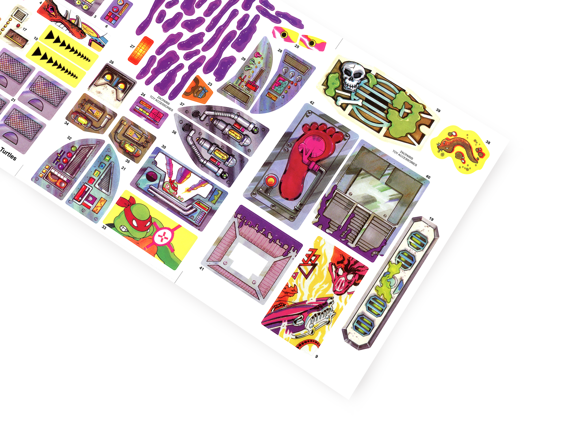 Playmates 2025 TMNT Teenage Mutant Ninja Turtles Technodrome sticker
