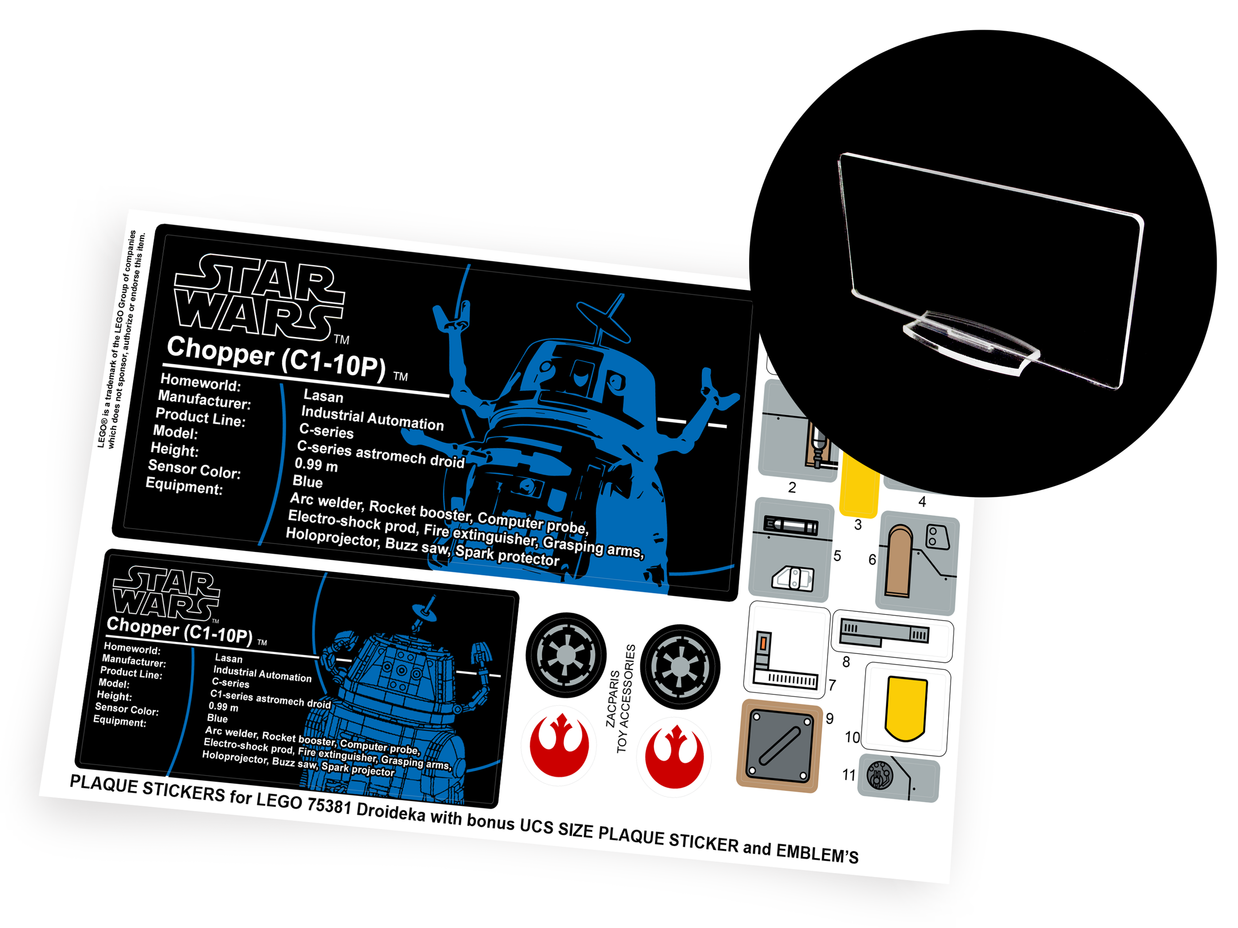 Lego 75416 Chopper C1-10P sticker