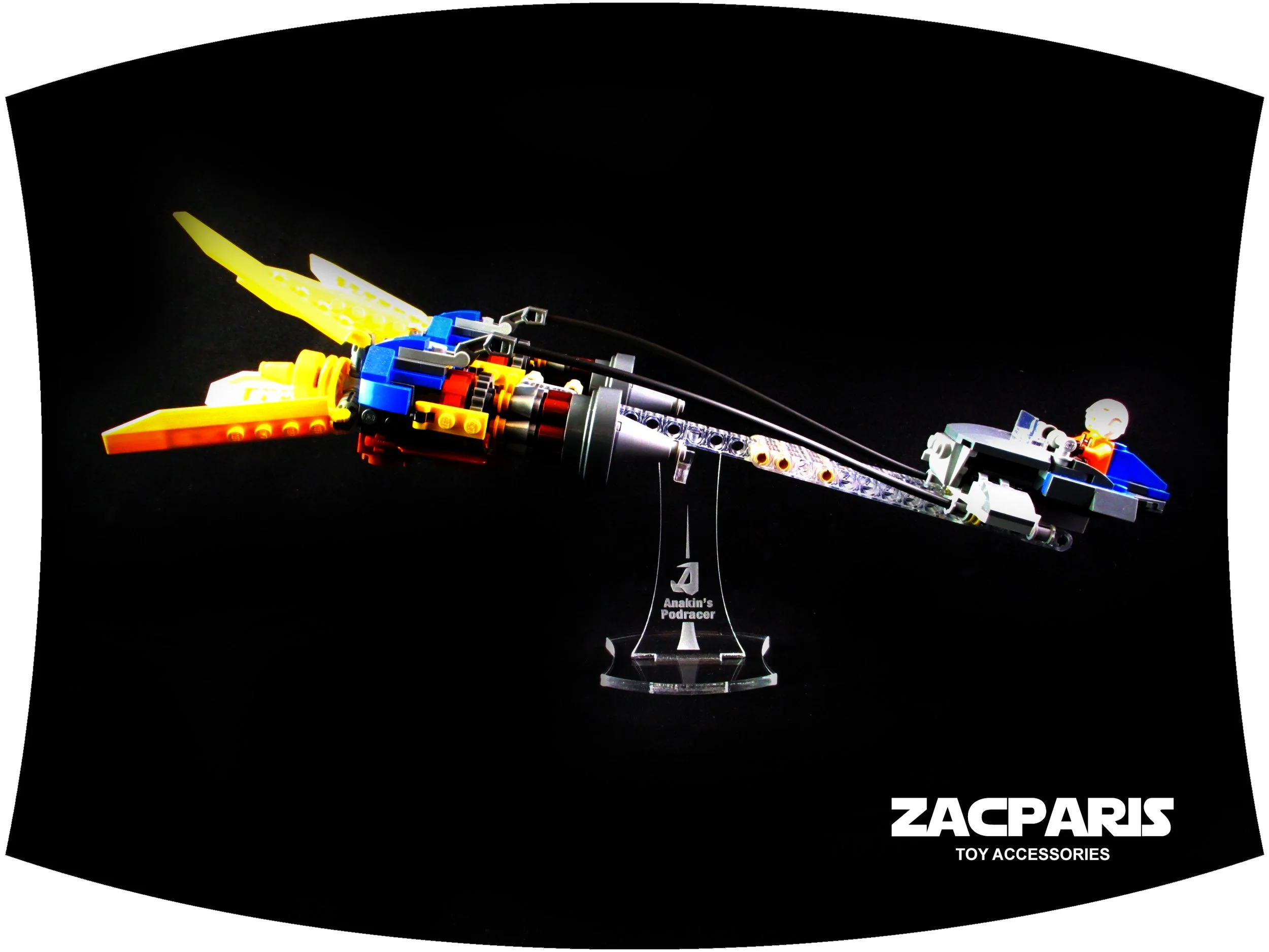 DISPLAY STAND for Star Wars Lego 75258 Anakin's Podracer , 20th Anniversary