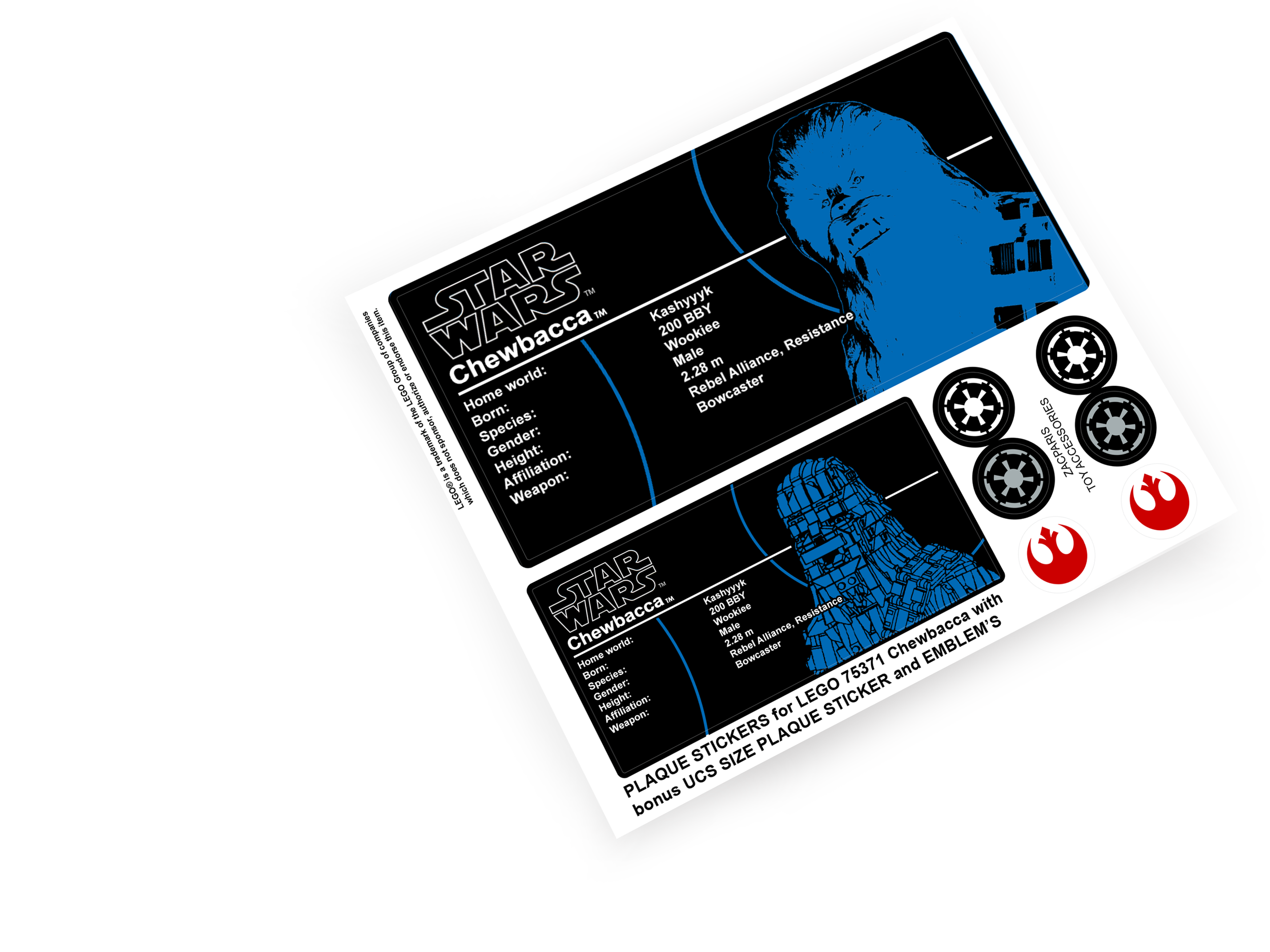 Lego 75371 Chewbacca sticker