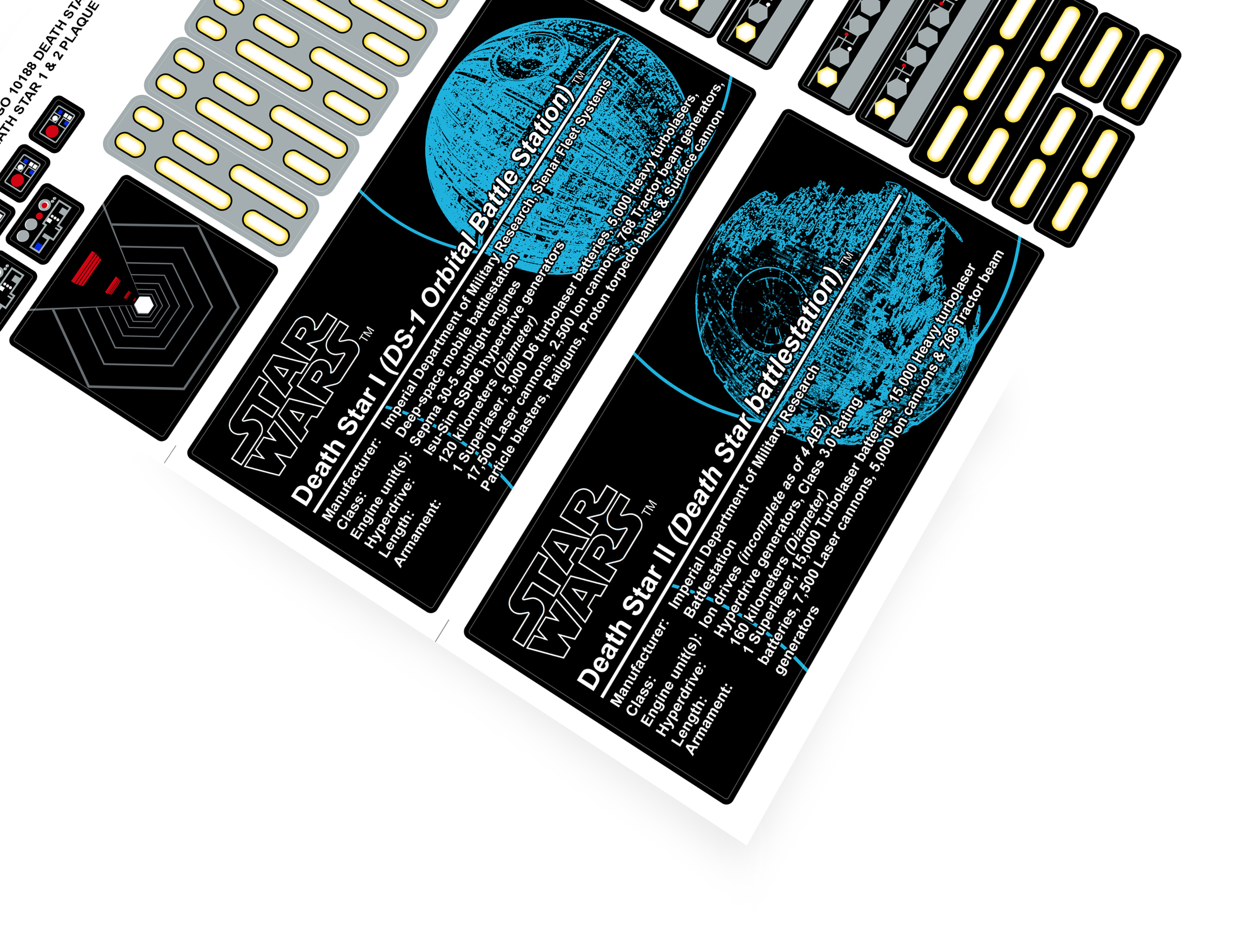 Lego 10188 Death Star stickers