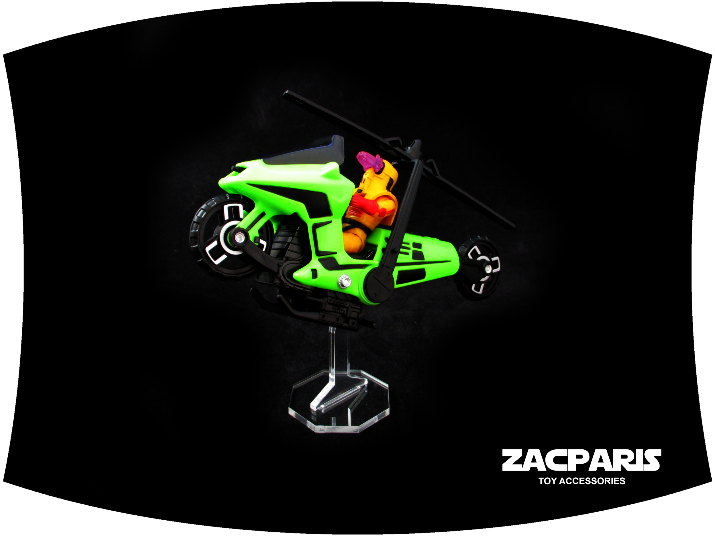 Display stand for KENNER M.A.S.K Condor The Loyal Subjects