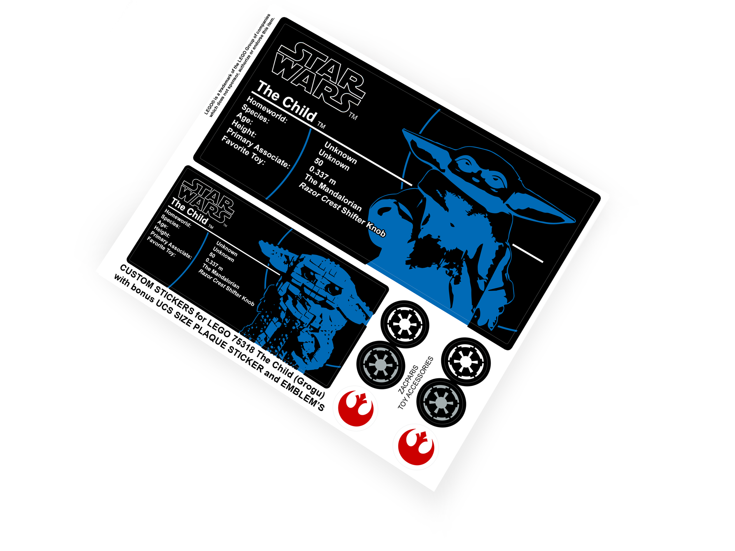 Lego 75318 The Child Grogu sticker